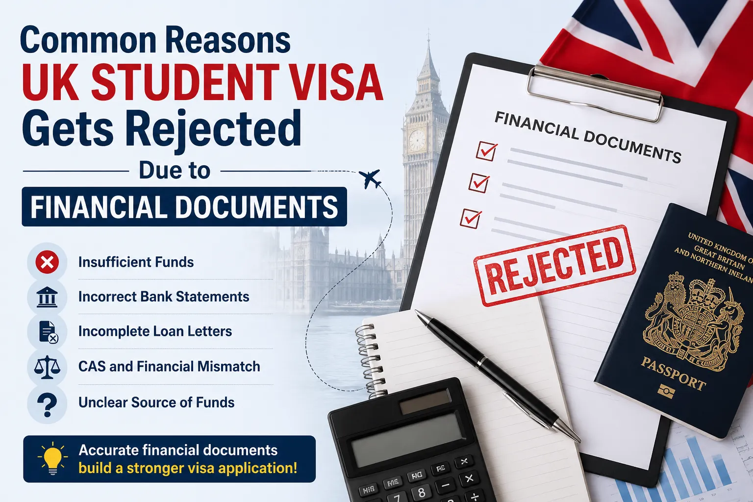Common Reasons UK Student Visa Gets Rejected Due to Financial Documents
