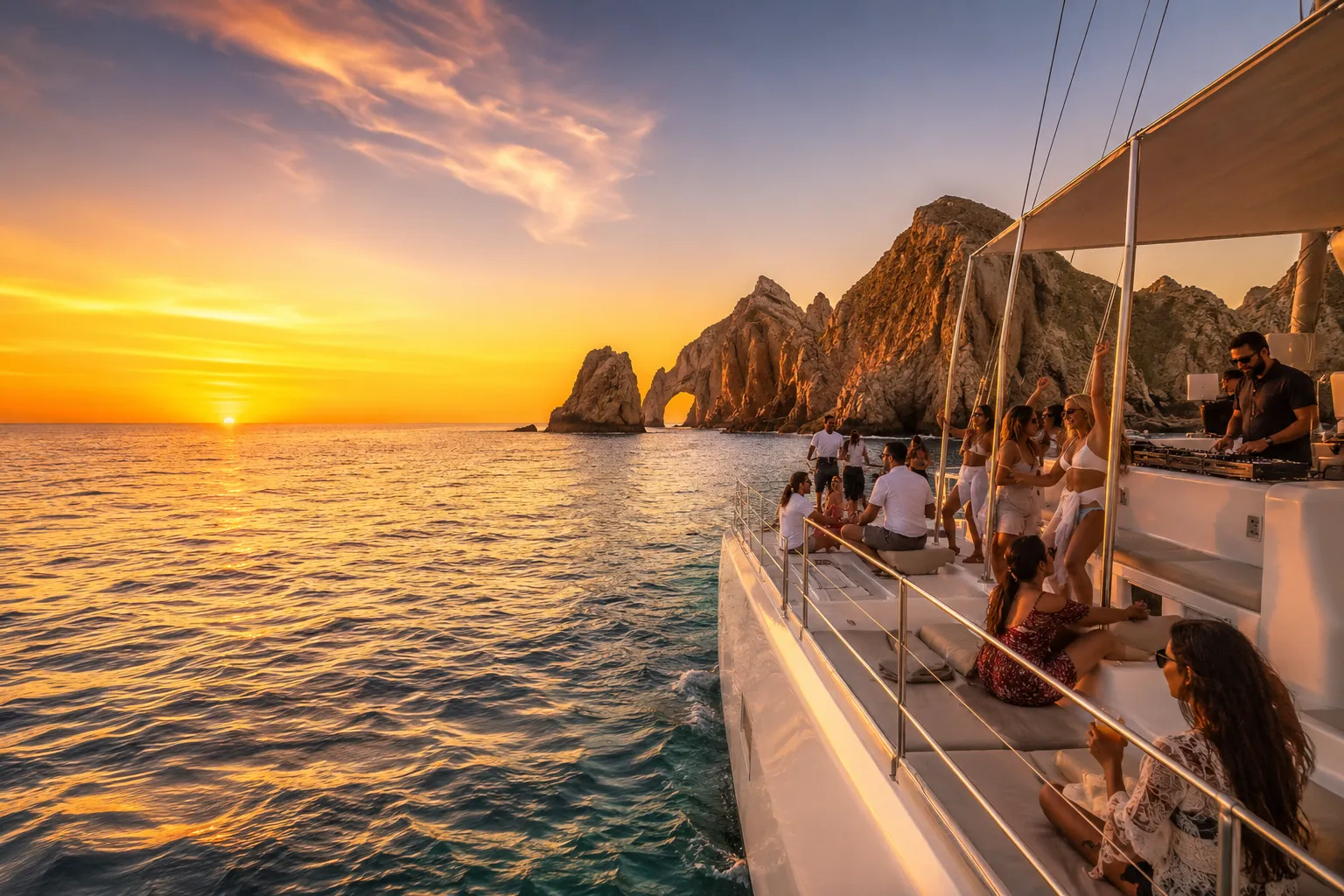 5 Reasons a Los Cabos Sunset Catamaran with DJ Feels Like the Best Night on the Water