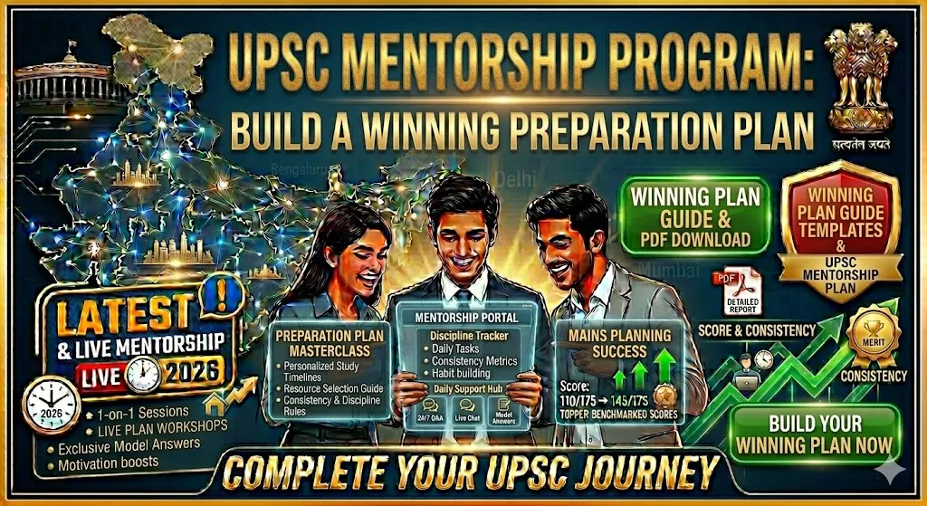 UPSC Mentorship Program: Build a Winning UPSC Preparation Plan