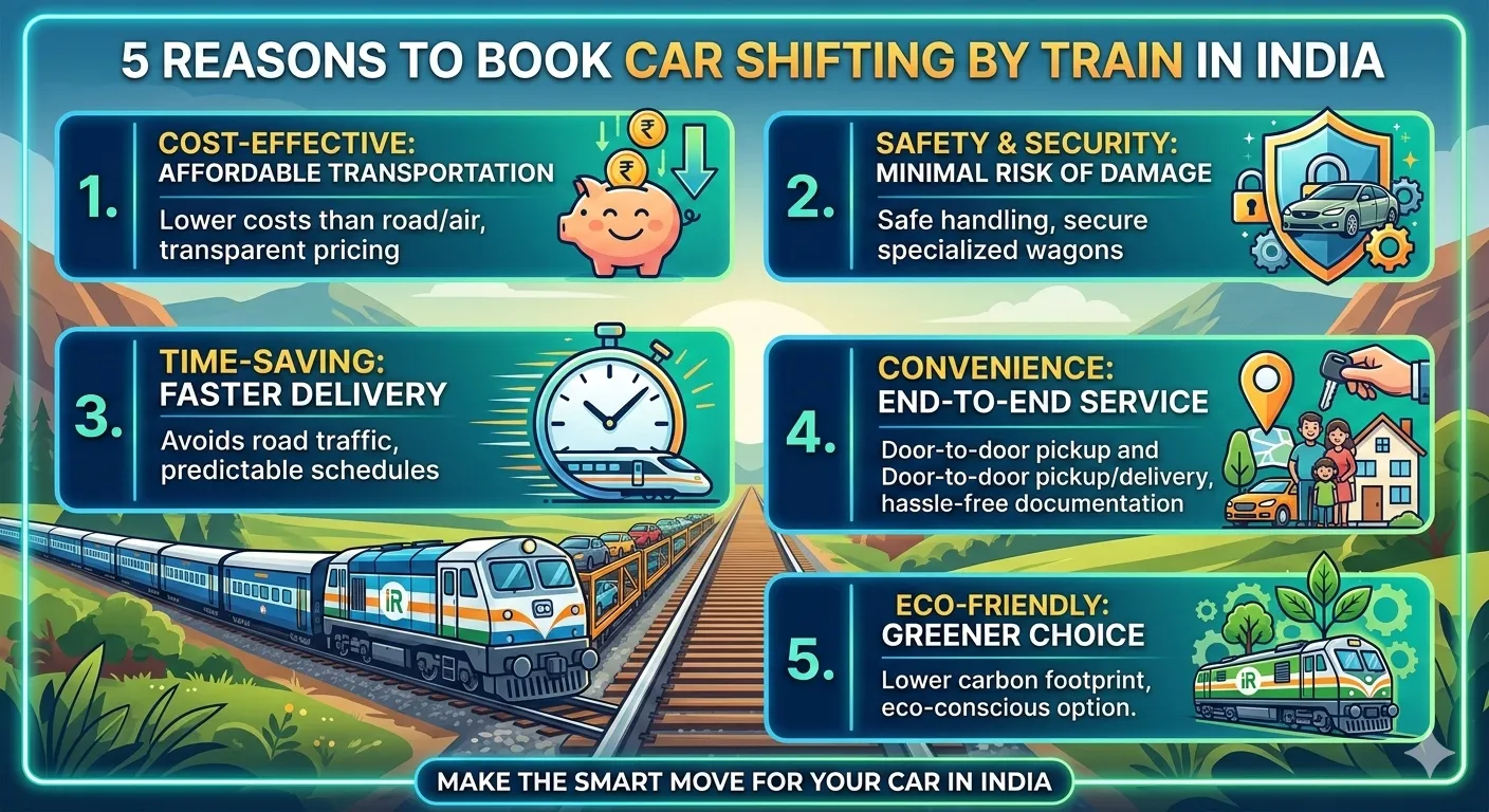 Car Shifting by train in India