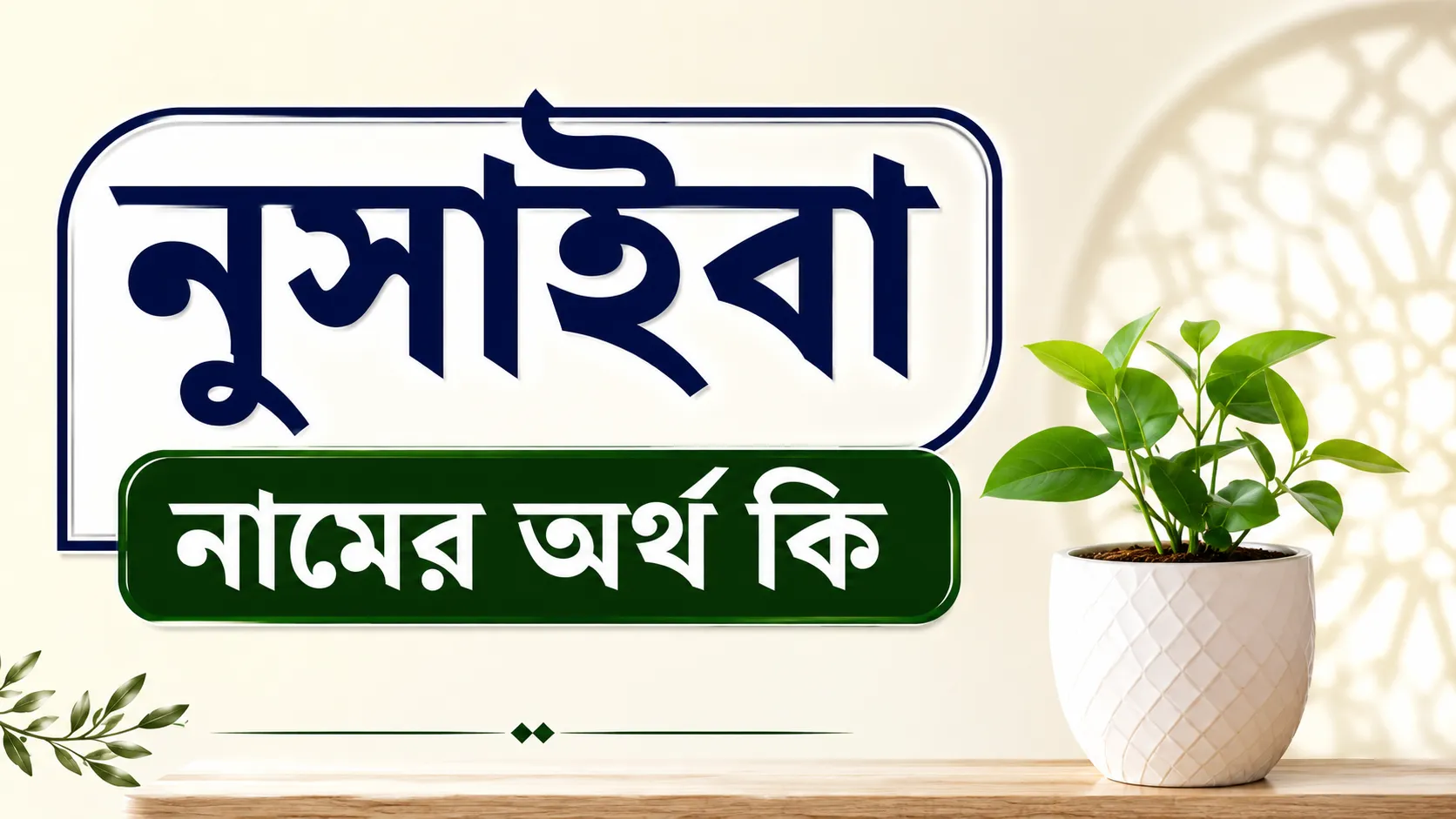 নুসাইবা নামের অর্থ কি: নামটির উৎপত্তি, তাৎপর্য ও বৈশিষ্ট্য