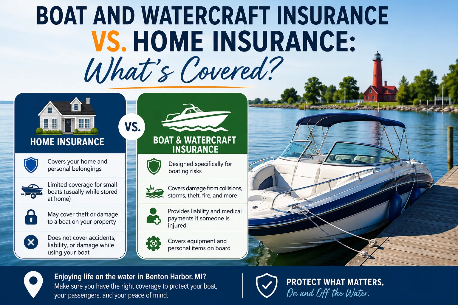 Boat and Watercraft Insurance vs. Home Insurance: What’s Covered?