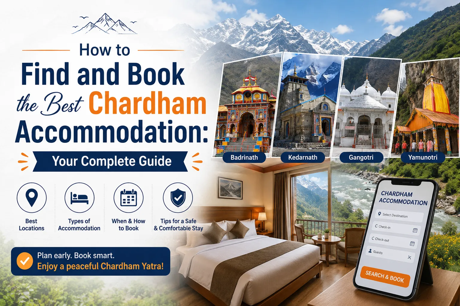 How to Find and Book the Best Chardham Accommodation: Your Complete Guide