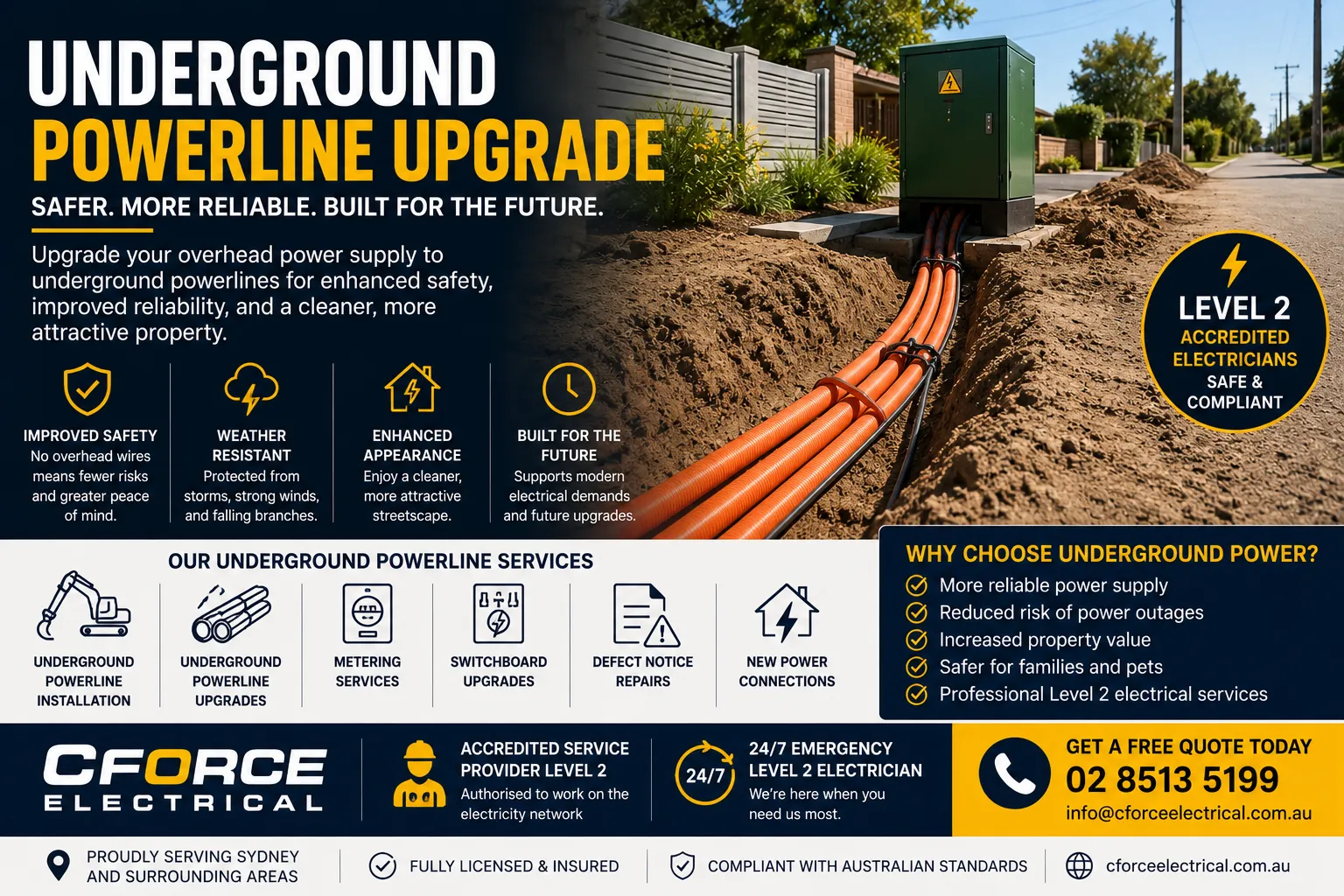 Underground Powerline Upgrade: Why More Property Owners Are Choosing Safer and More Reliable Power Connections