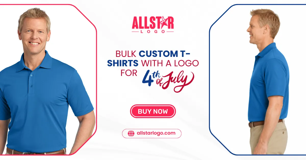 Bulk Custom T-Shirts with a Logo for 4th of July- A Smart Branding Idea for Corporate Events!