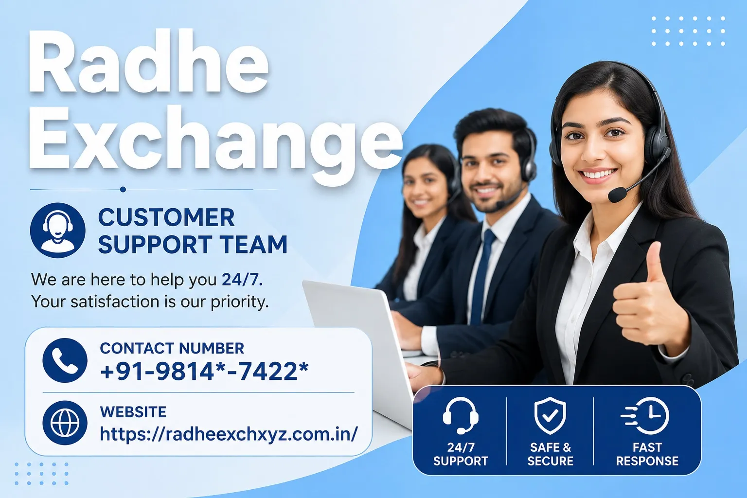 Radhe Exchange Customer Support for Hassle-Free Account Registration
