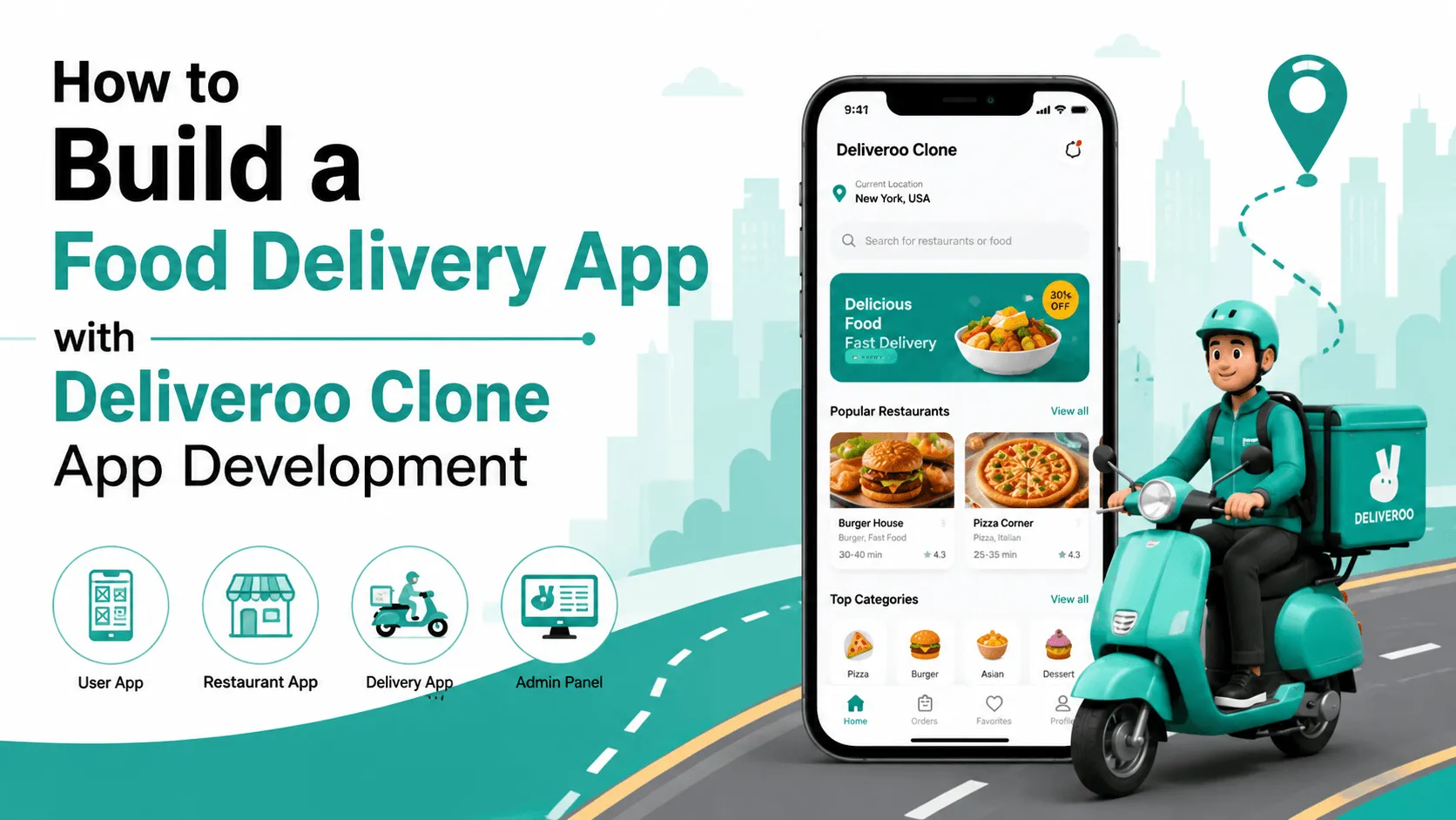 How to Build a Food Delivery App with Deliveroo Clone App Development