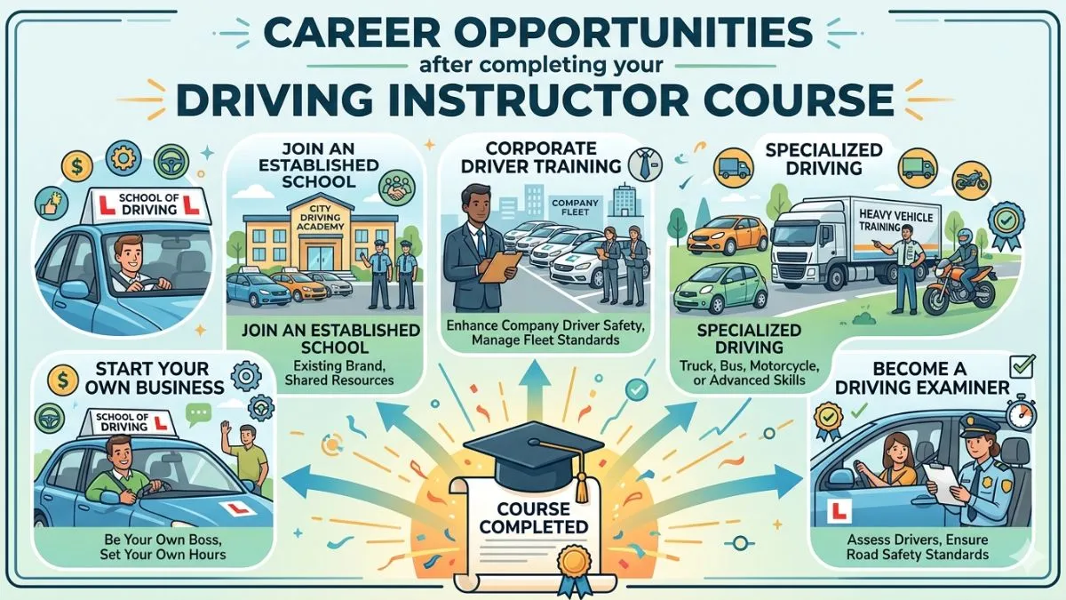 Career Opportunities After Completing Your Driving Instructor Course