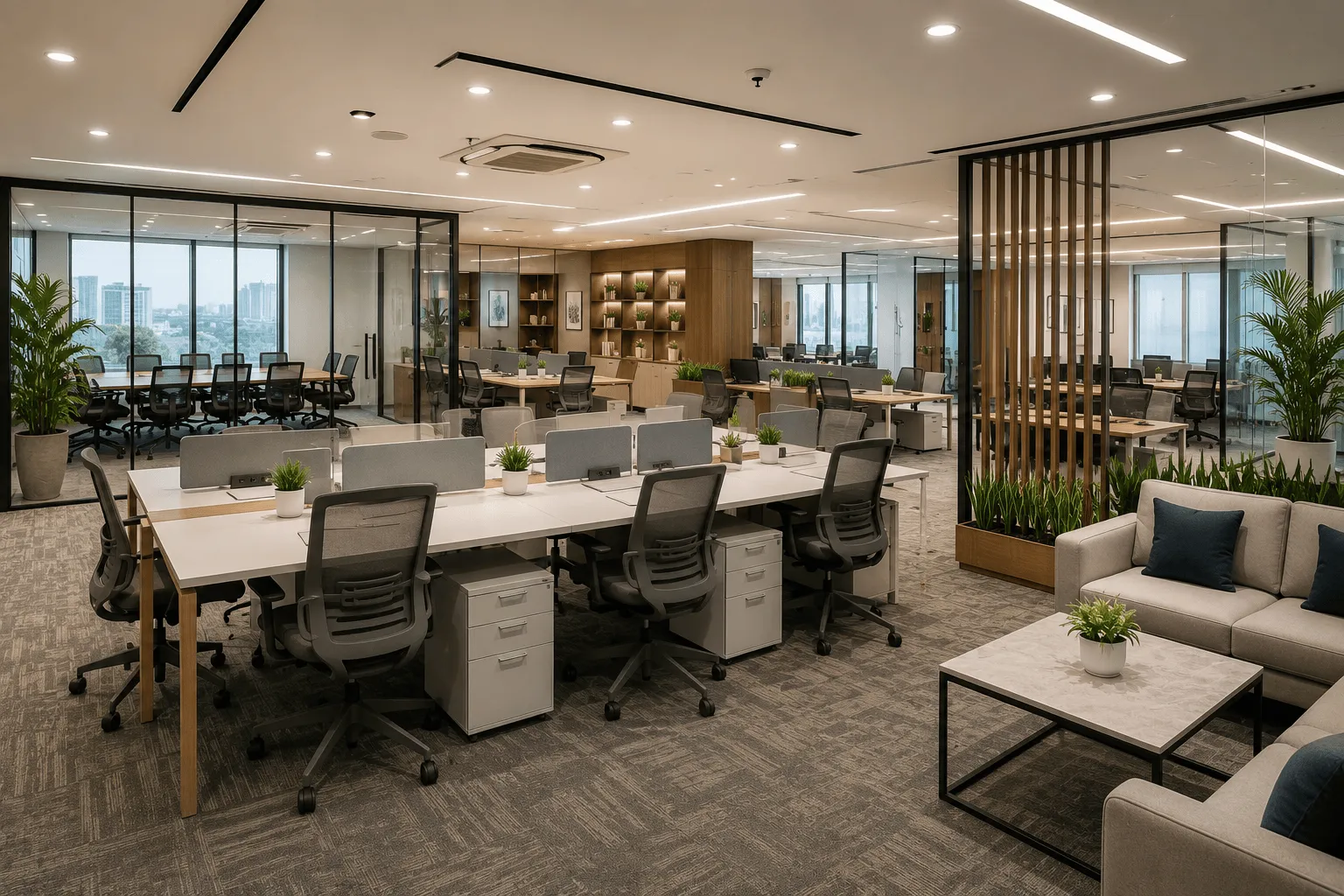 From SG Highway to Iscon-Ambli: Find Your Next Fully Furnished Office in Ahmedabad
