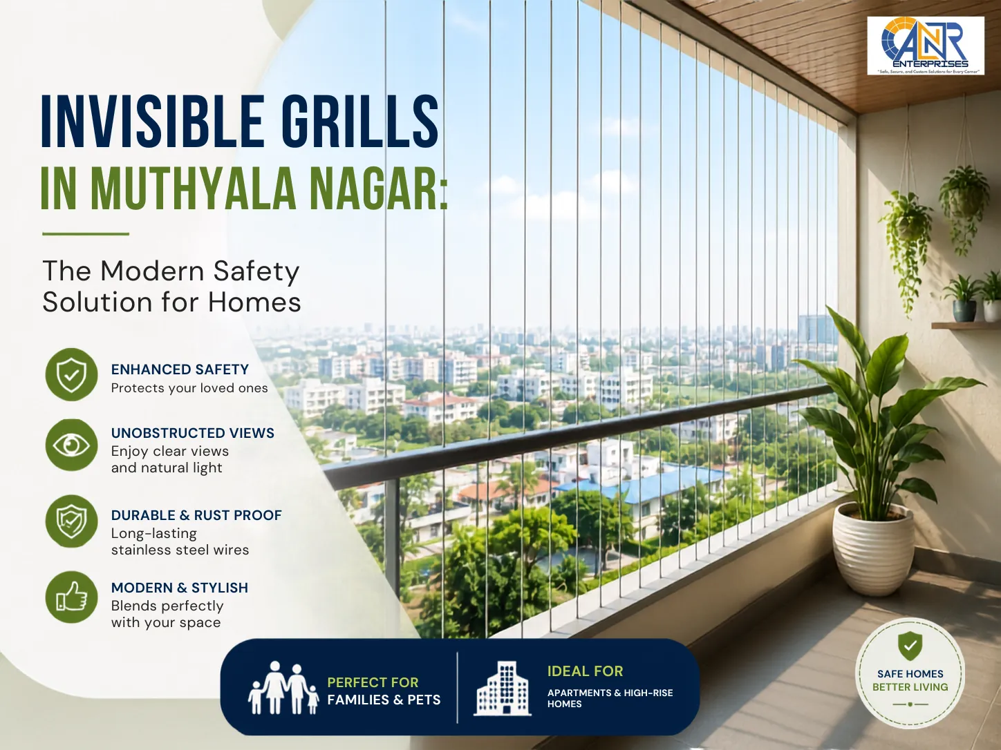 Invisible Grills in Muthyala Nagar: The Modern Safety Solution for Homes