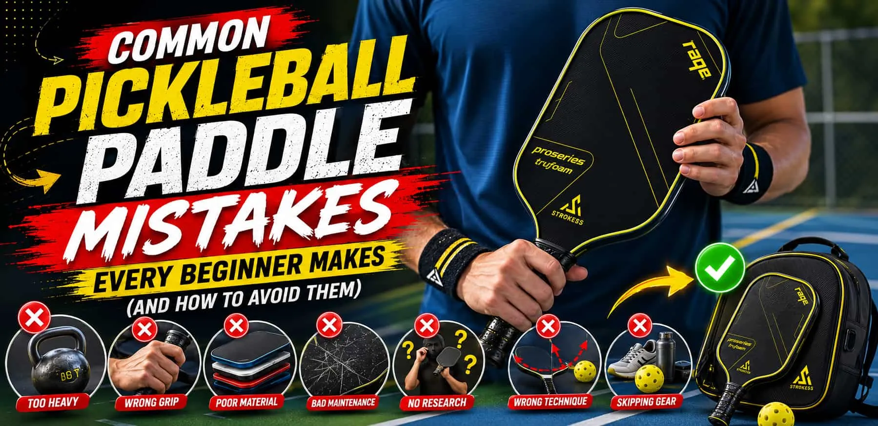 Common Pickleball Paddle Mistakes Every Beginner Makes
