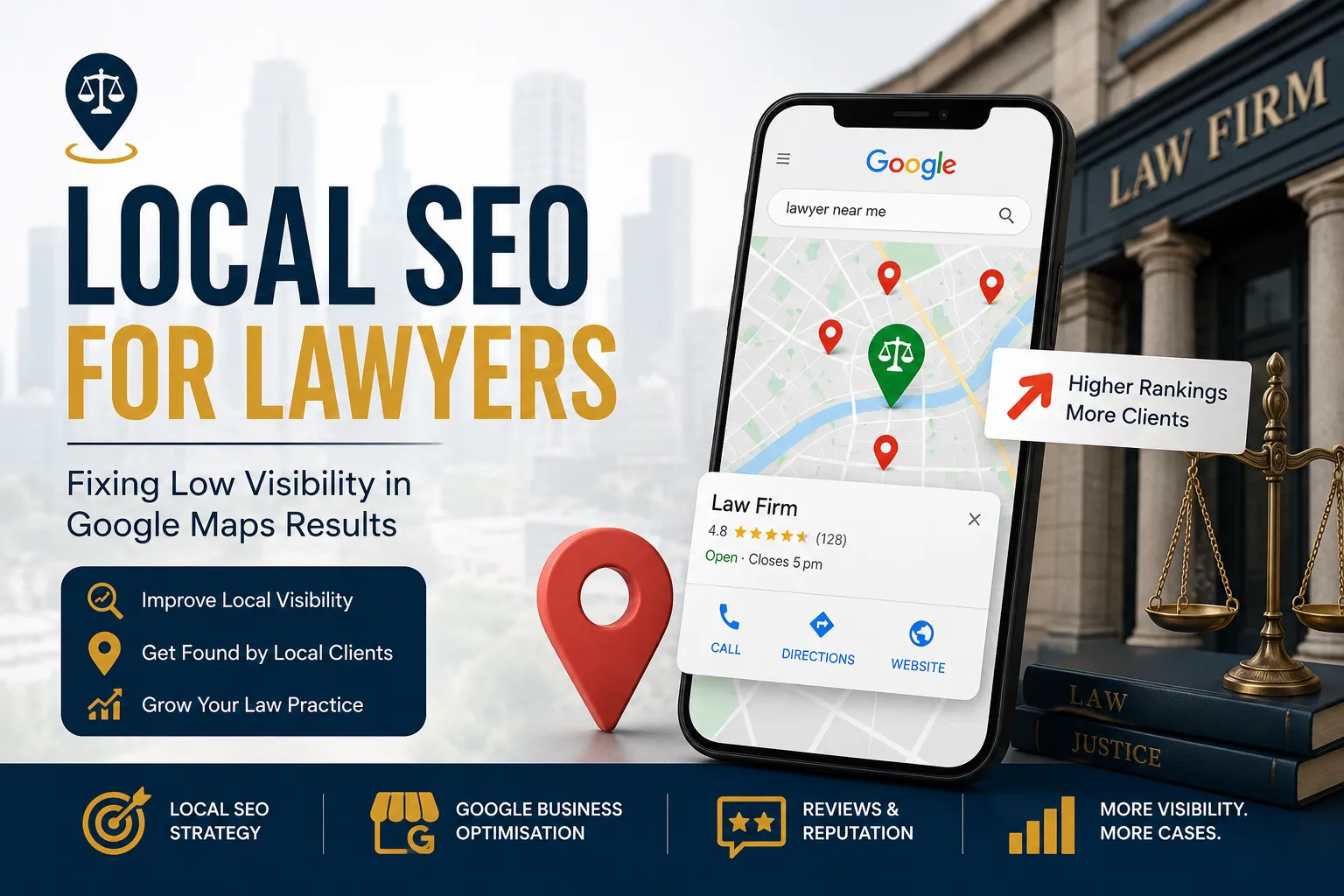 Local SEO for Lawyers: Fixing Low Visibility in Google Maps Results