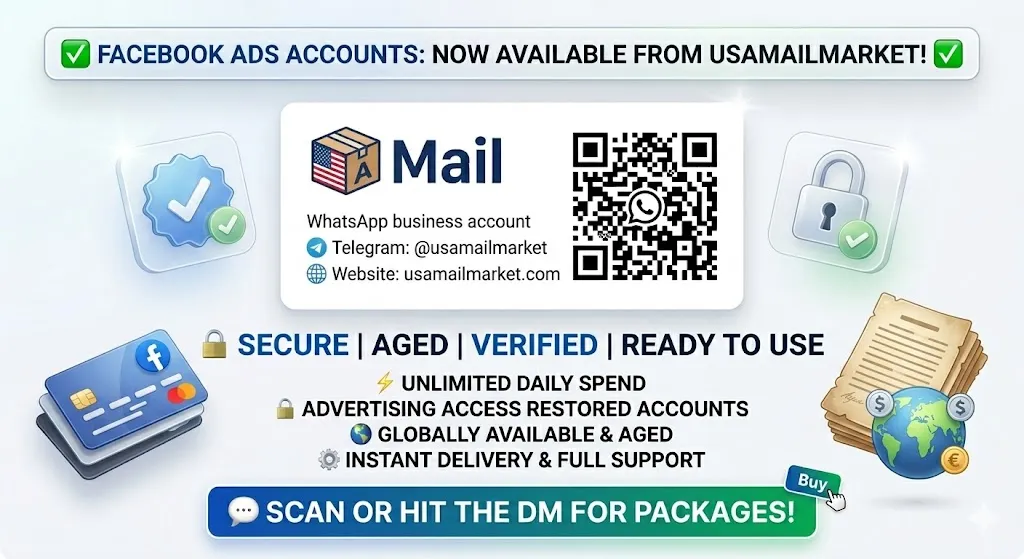 How to Buy Verified Facebook Ads Accounts from USAMailMarket in 2026