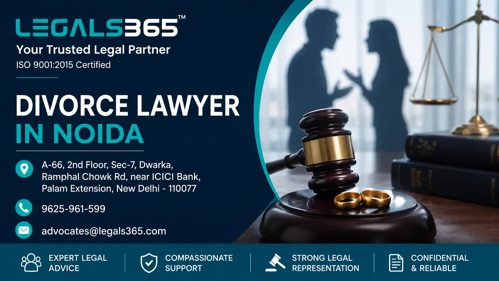 How Can a Divorce Lawyer in Noida Protect Your Legal Rights? | Legals365