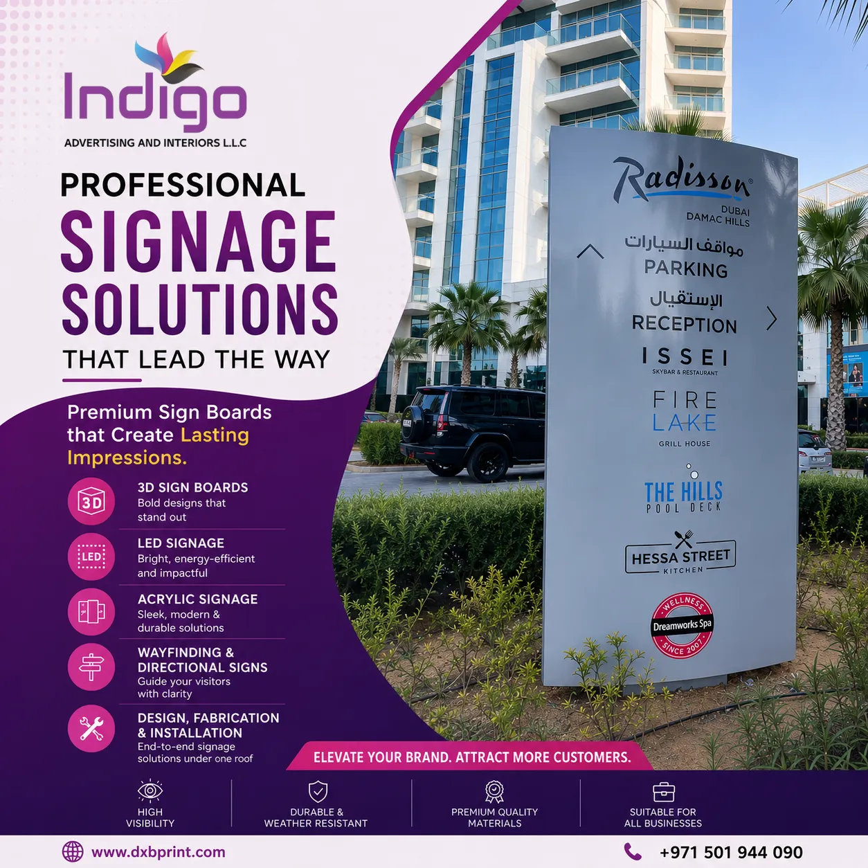 Sign Board Company in UAE: Create a Strong First Impression