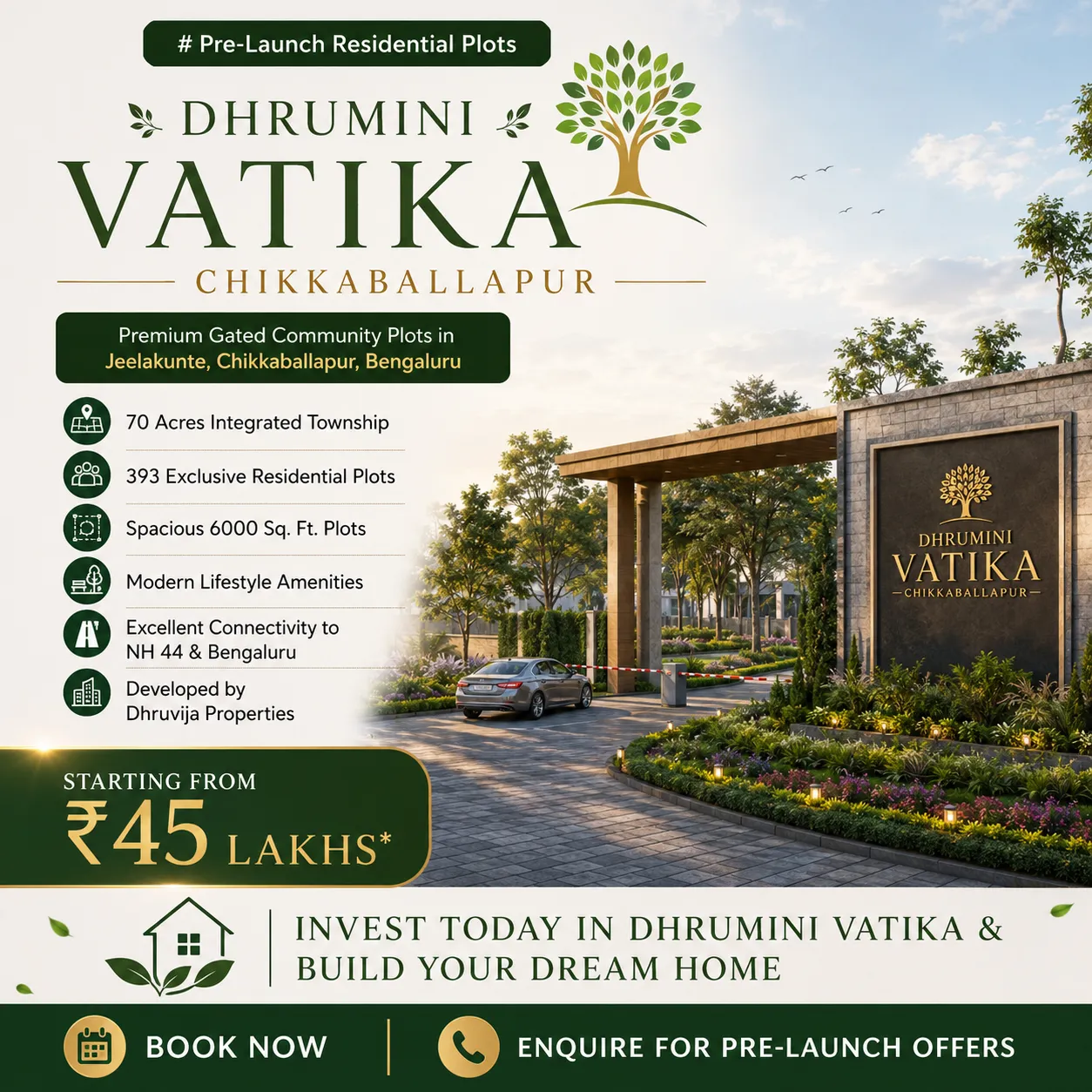 Dhrumini Vatika – A Landmark Plotted Development for Modern Living