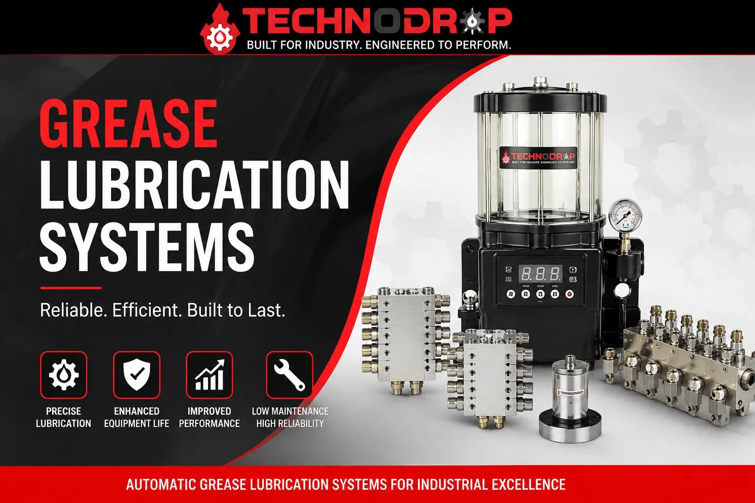 Centralized Grease Lubrication Systems Manufacturer for Heavy Industries