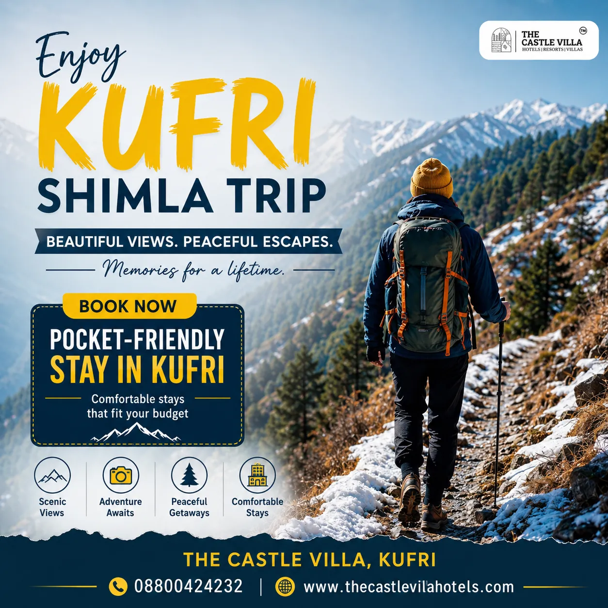 the castle villa kufri- kufri best luxury stay