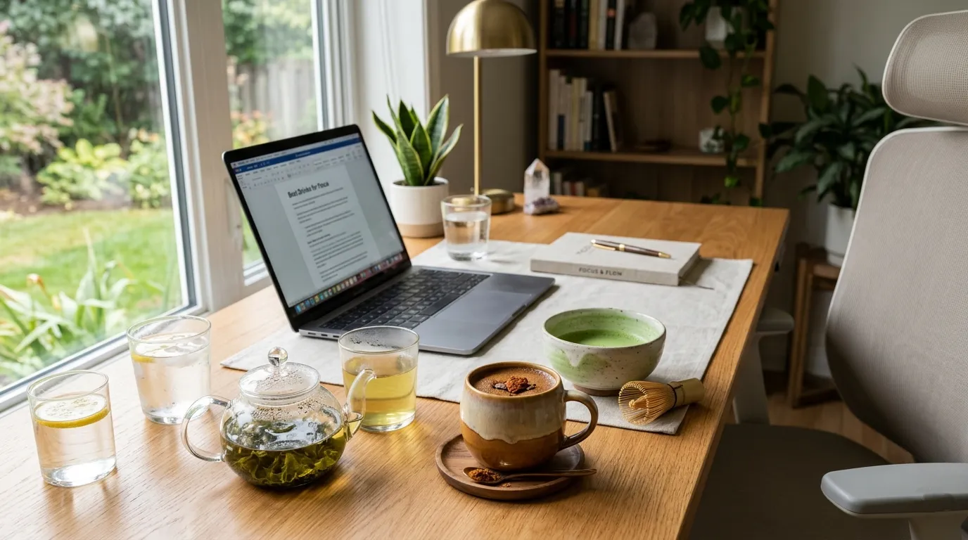 Best Drinks for Focus and Productivity: What to Sip for Better Mental Performance