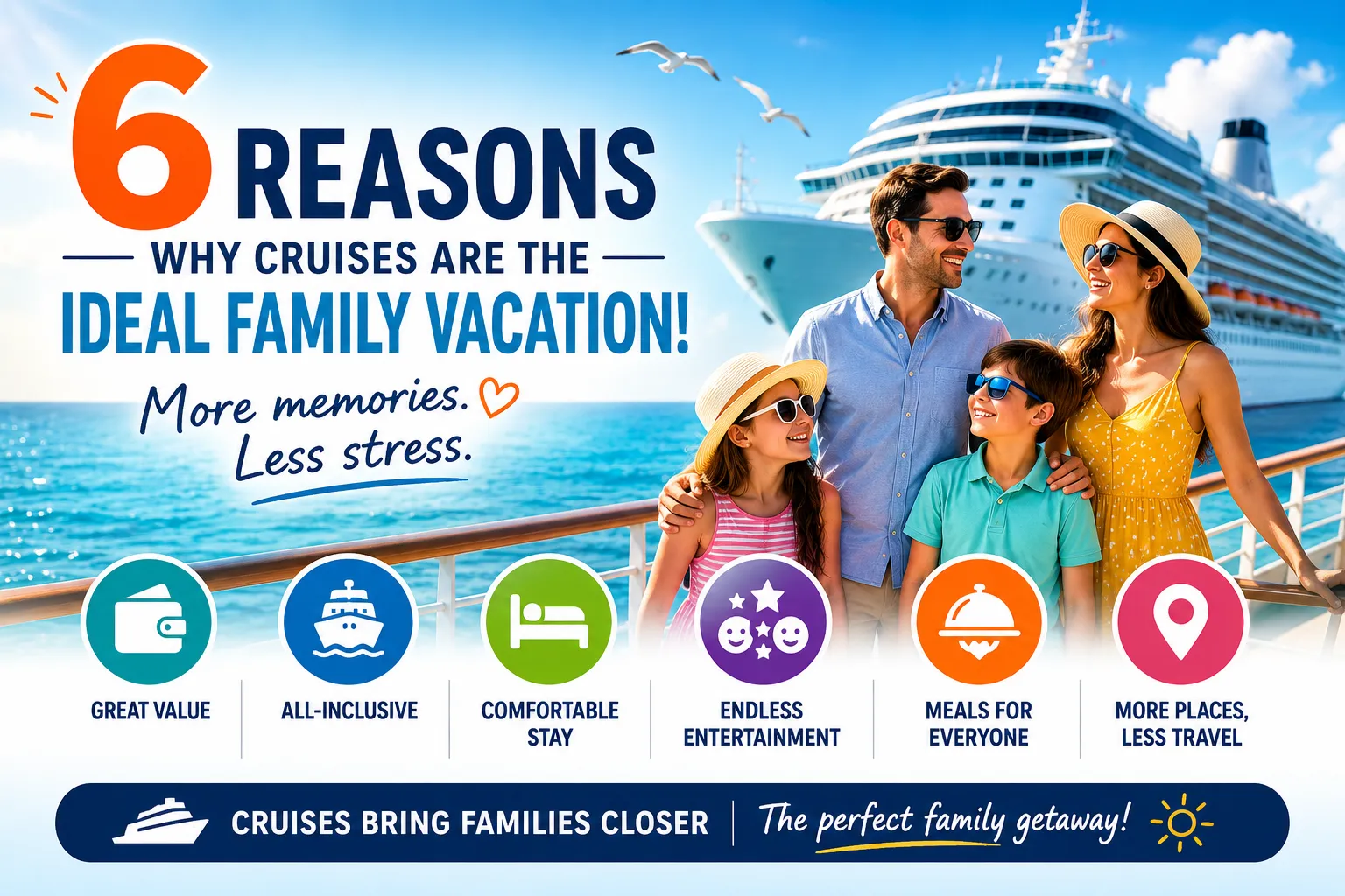 How Family Cruises Deliver Value, Entertainment, and Stress-Free Travel