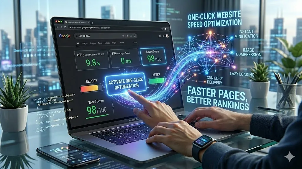 One-Click Website Speed Optimization: Faster Pages, Better Rankings