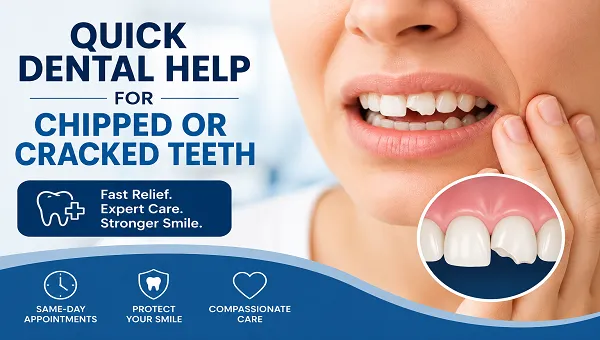 Quick Dental Help for Chipped or Cracked Teeth