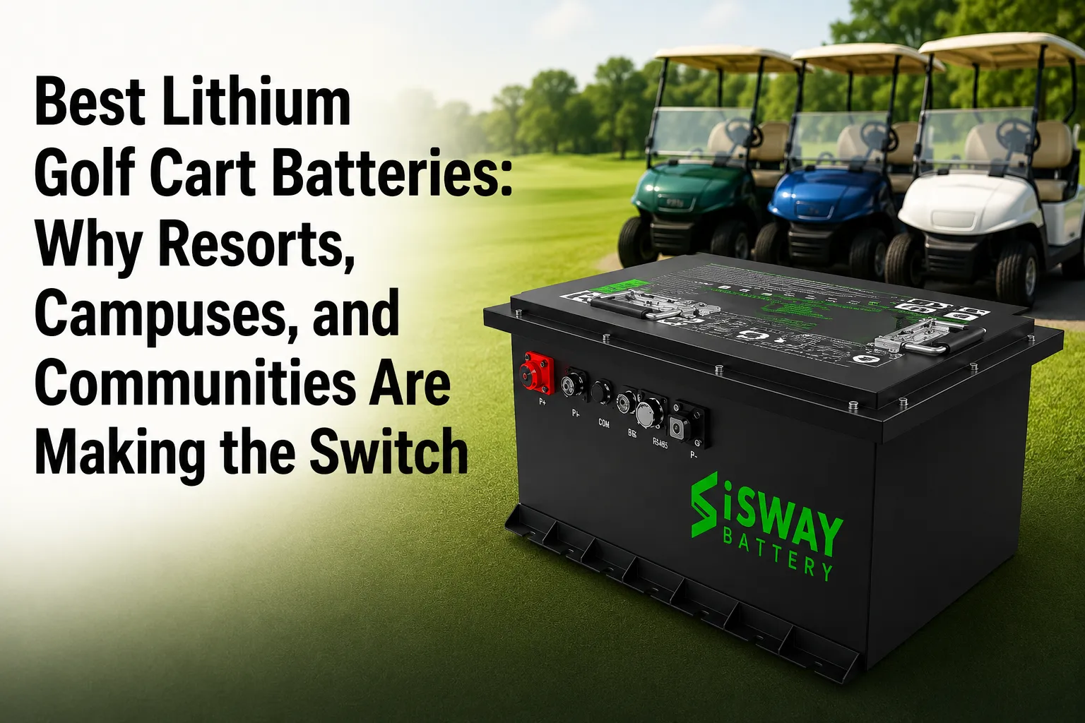 Best Lithium Golf Cart Batteries: Why Resorts, Campuses, and Communities Are Making the Switch