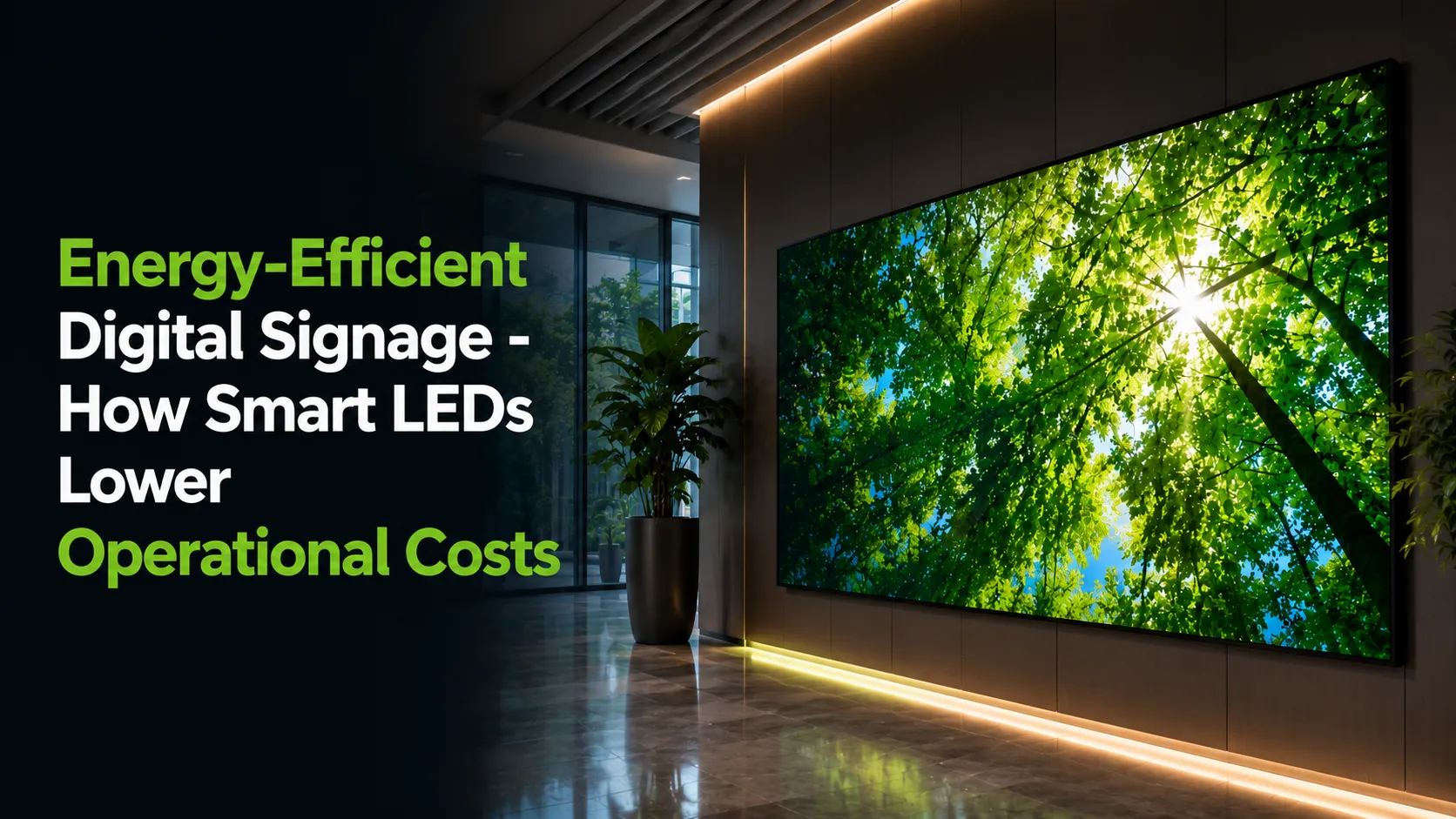 Energy-Efficient Digital Signage - How Smart LEDs Lower Operational Costs