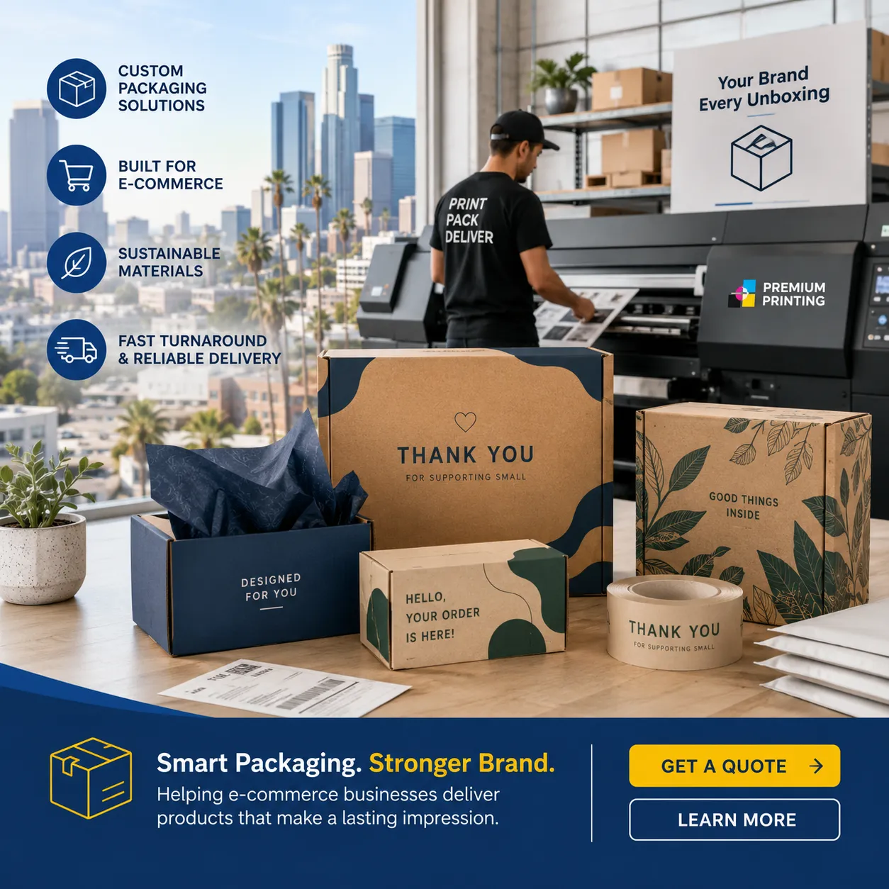 How Do Los Angeles Printing Companies Meet E-Commerce Packaging Demands?