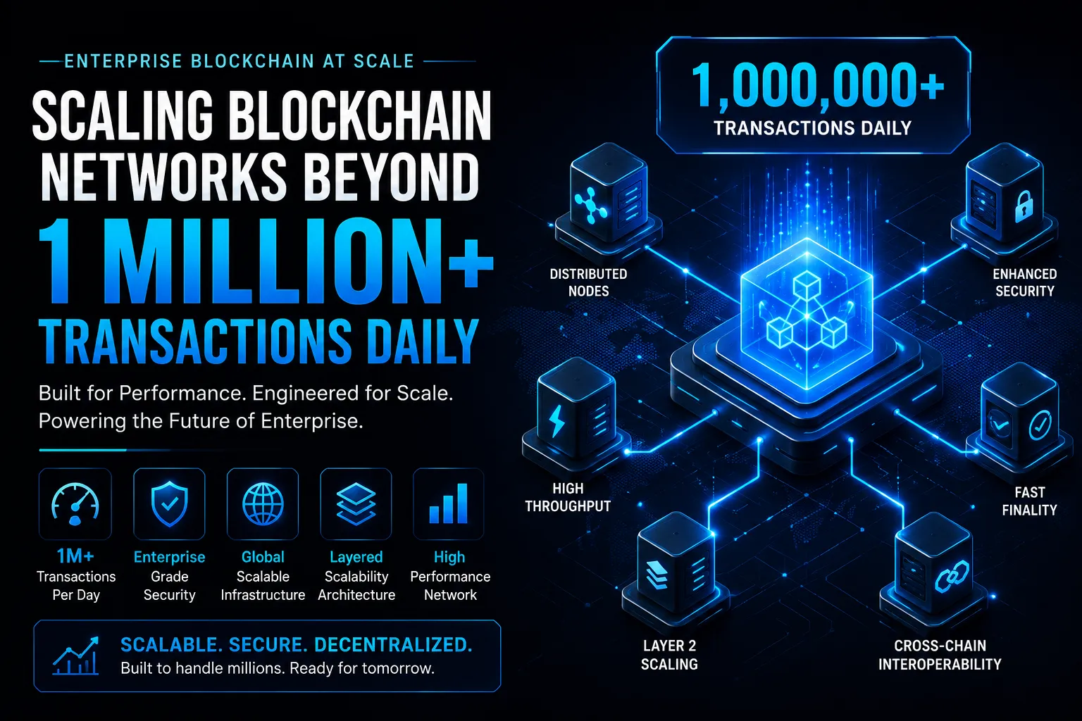 How Large Enterprises Are Scaling Blockchain Networks Beyond 1 Million Transactions Daily