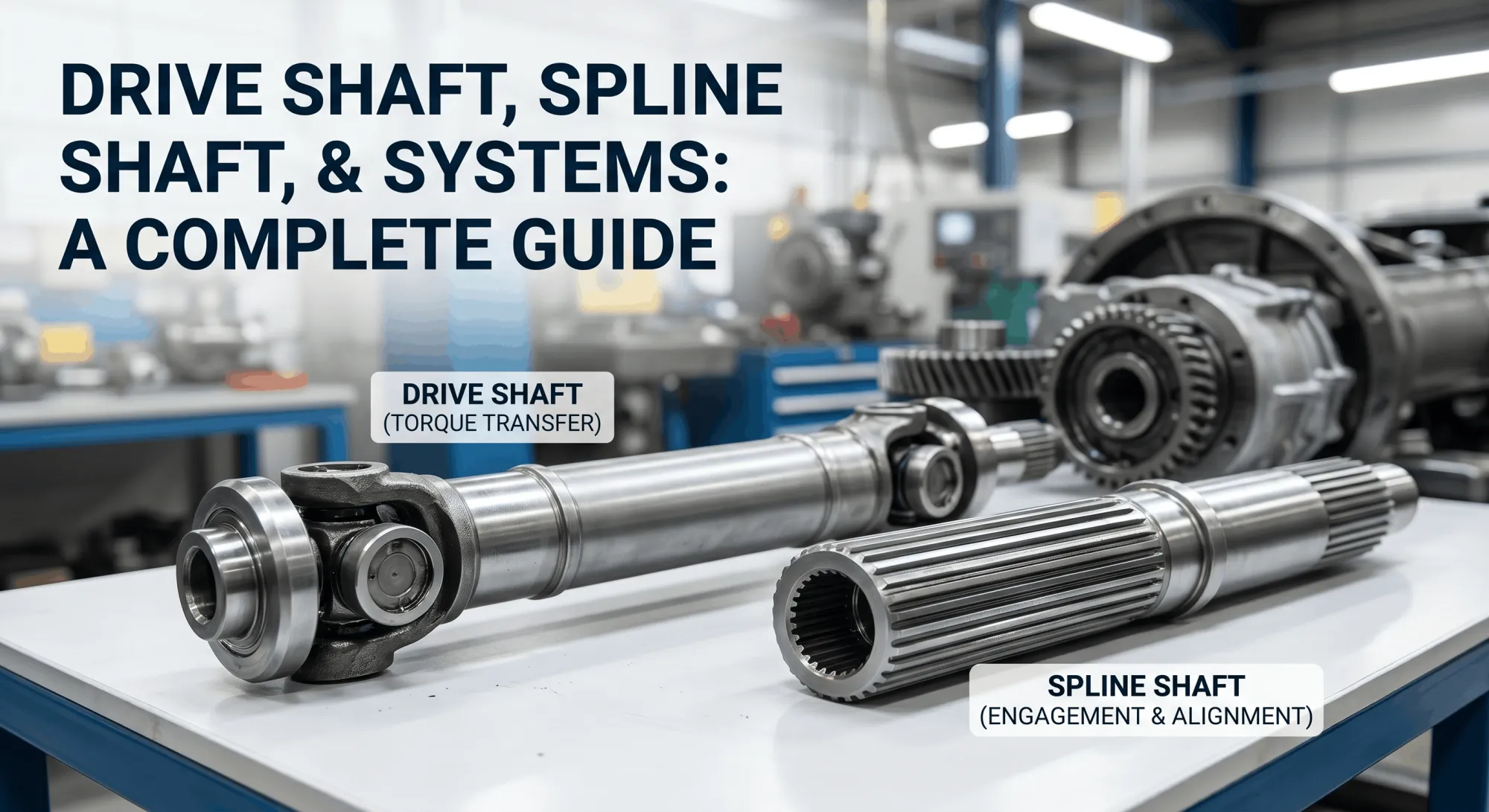 Drive Shaft vs Spline Shaft: Understanding the Backbone of Power Transmission
