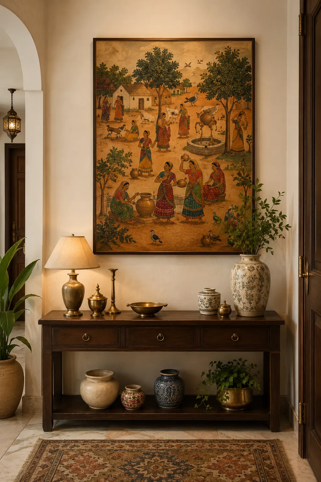 Radha Krishna Painting Ideas for Living Room and Pooja Room Walls
