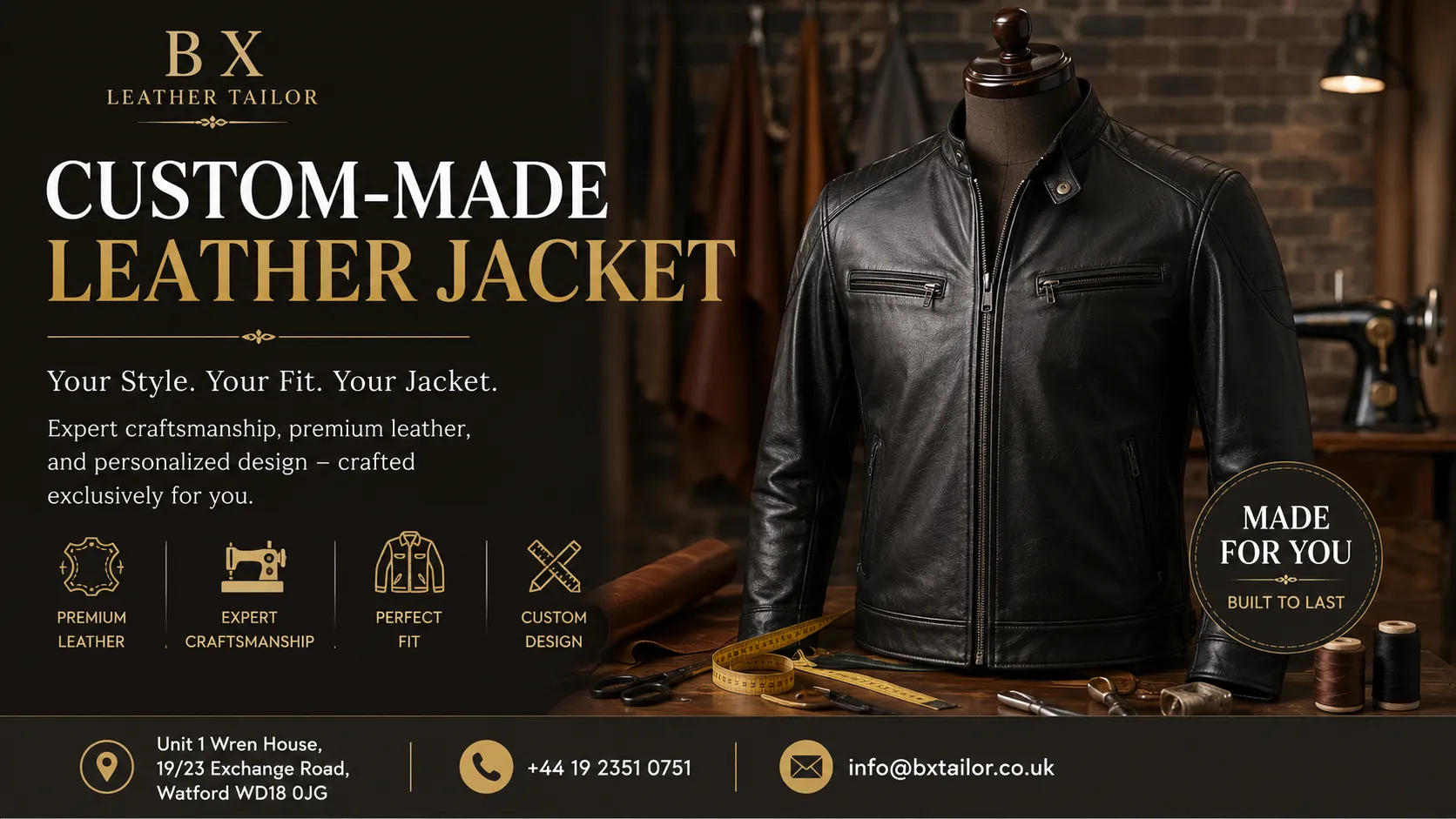 Leather Jacket Sleeve Length Adjustments – Expert Tailoring by B X Leather Tailor
