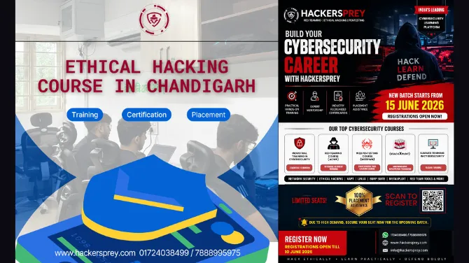 You Want Placement, choose Hackersprey’s Ethical hacking course in Chandigarh and Online