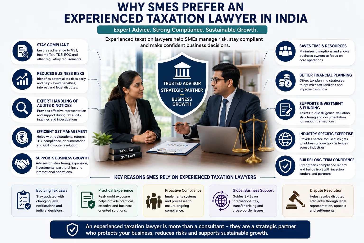 Why SMEs Prefer an Experienced Taxation Lawyer in India