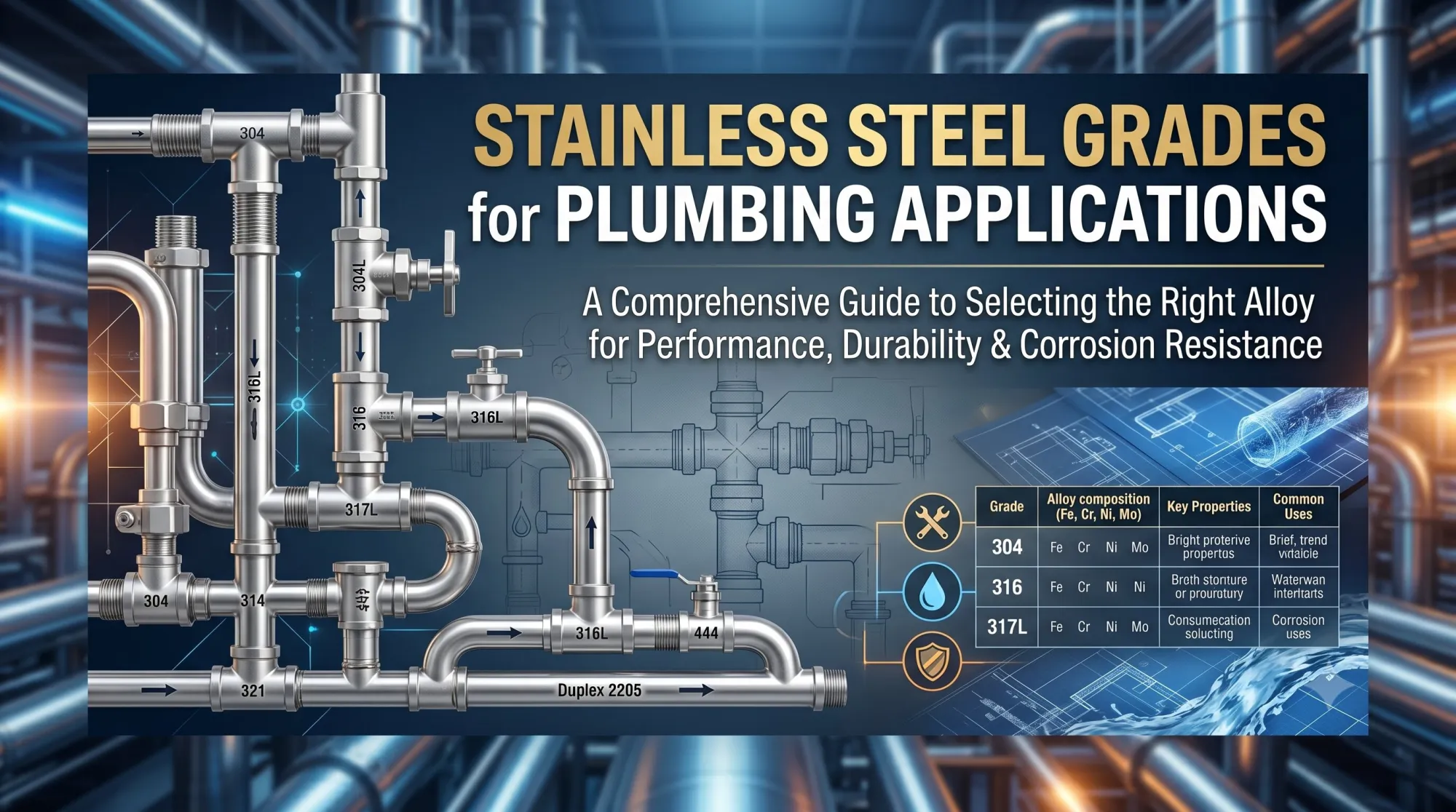 Stainless Steel Grades for Plumbing Applications
