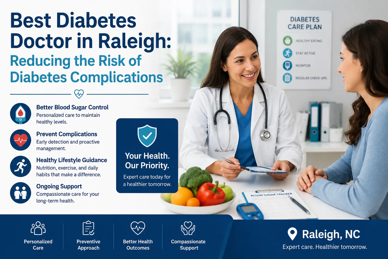 Best Diabetes Doctor in Raleigh Reducing the Risk of Diabetes Complications