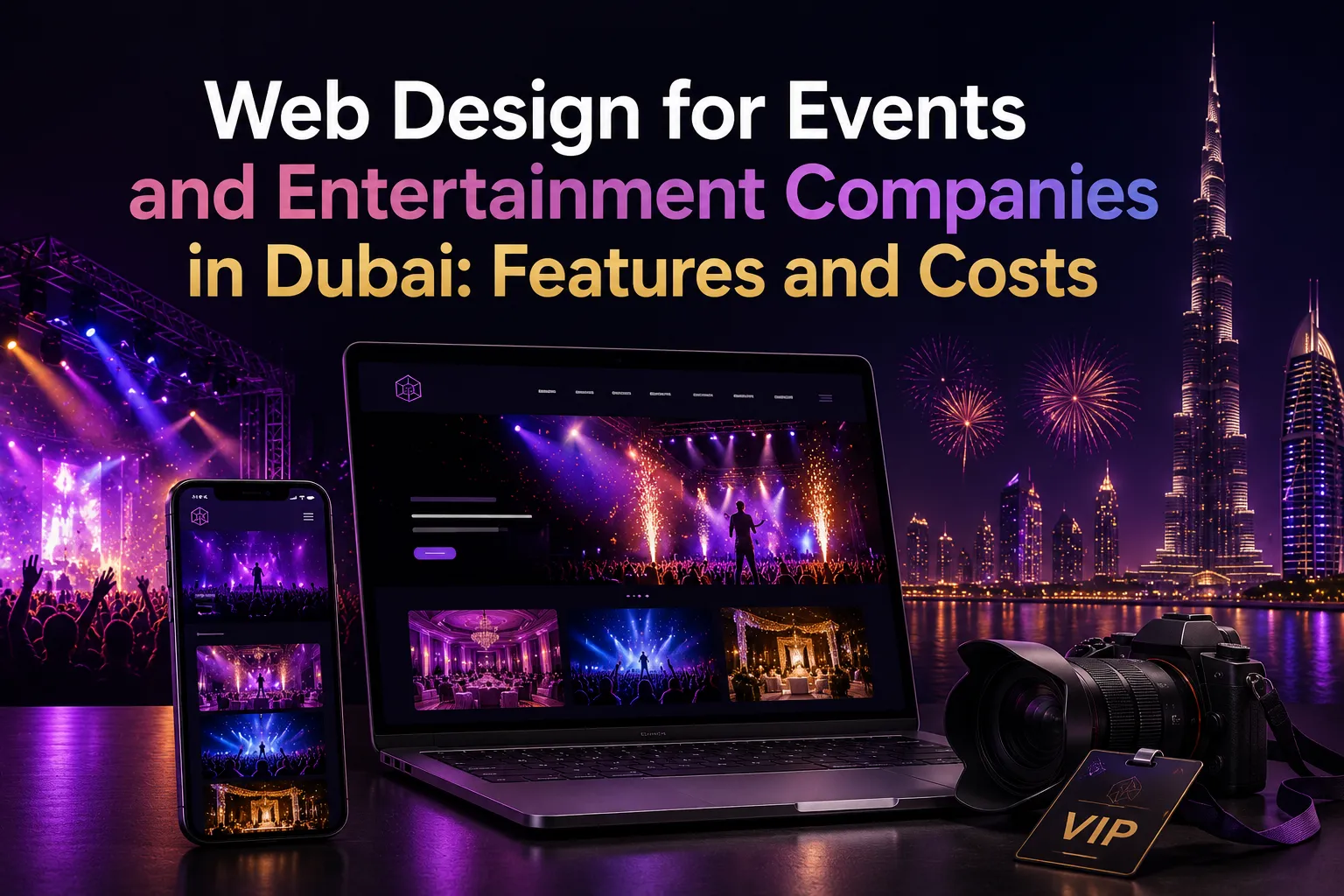 Web Design for Events and Entertainment Companies in Dubai: Features and Costs