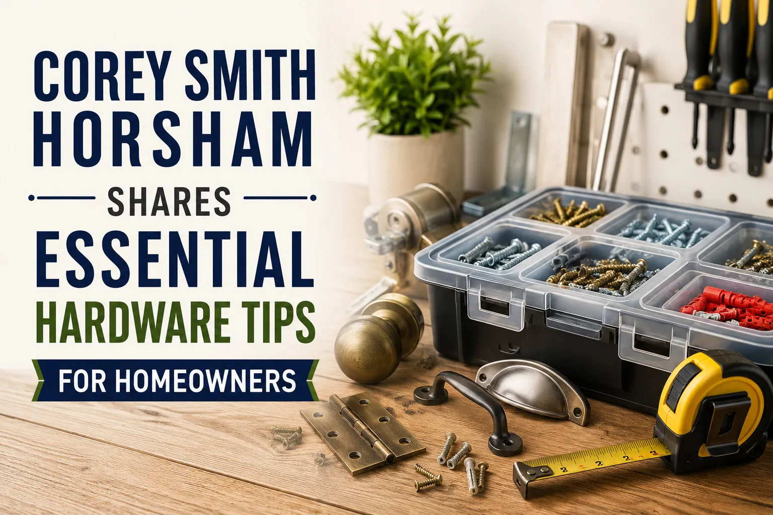 Corey Smith Horsham Shares Essential Hardware Tips for Homeowners