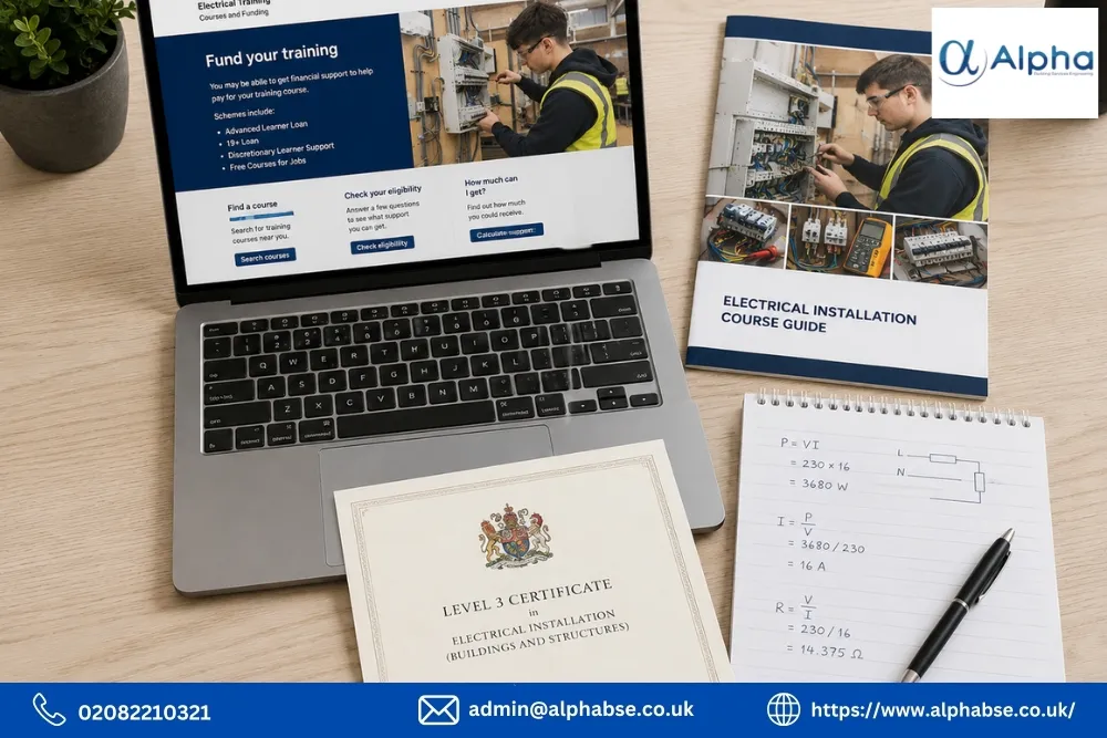electrical course funding city and guilds certificate