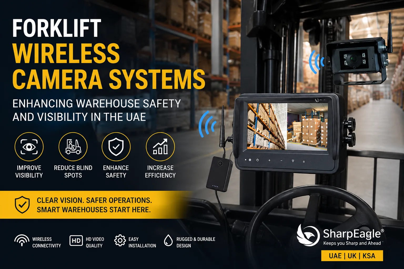Forklift Wireless Camera Systems: Enhancing Warehouse Safety and Visibility in the UAE