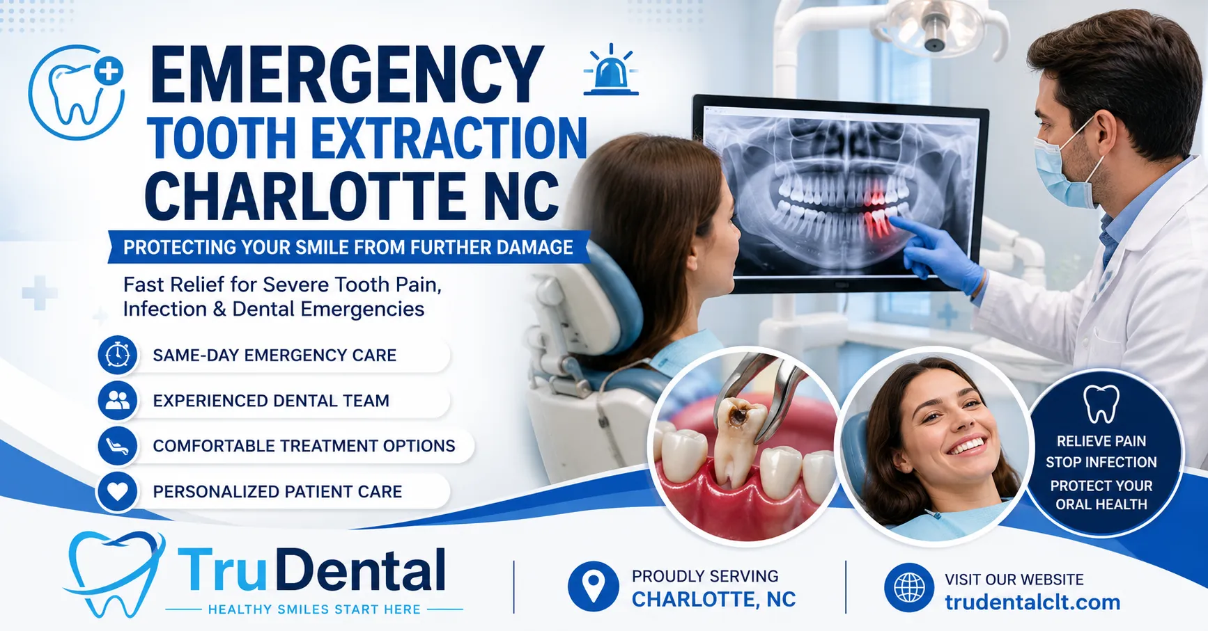 Emergency Tooth Extraction Charlotte NC: Protecting Your Smile from Further Damage