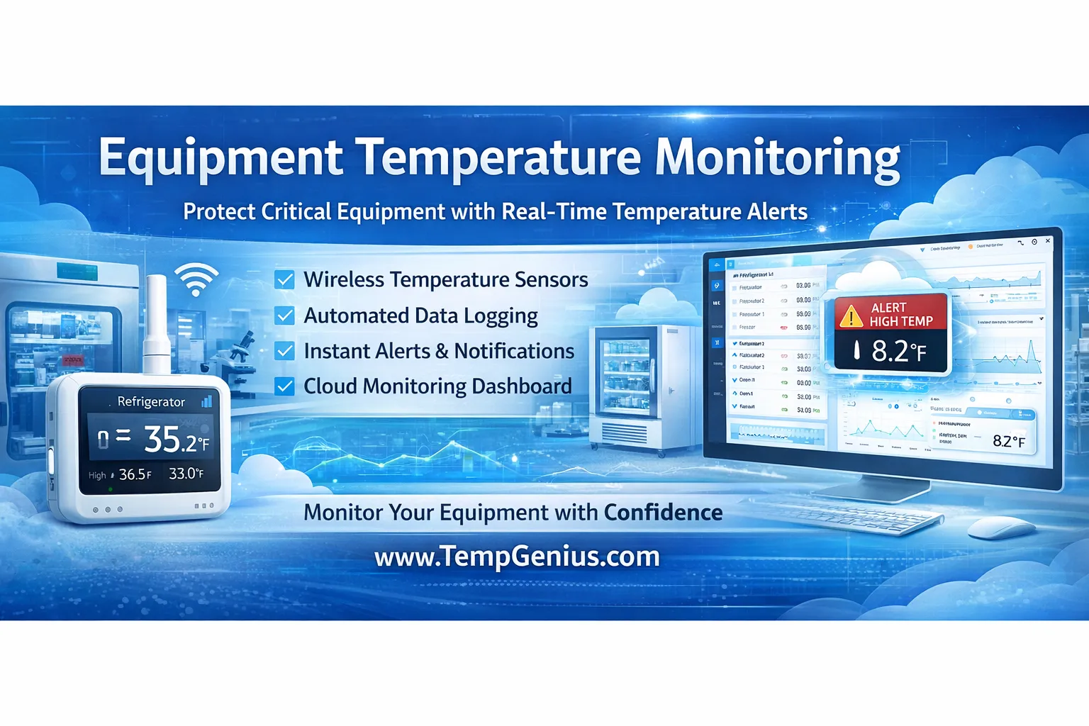 Enhance Operational Reliability with a Cloud Temperature Monitoring System for Continuous Equipment Protection