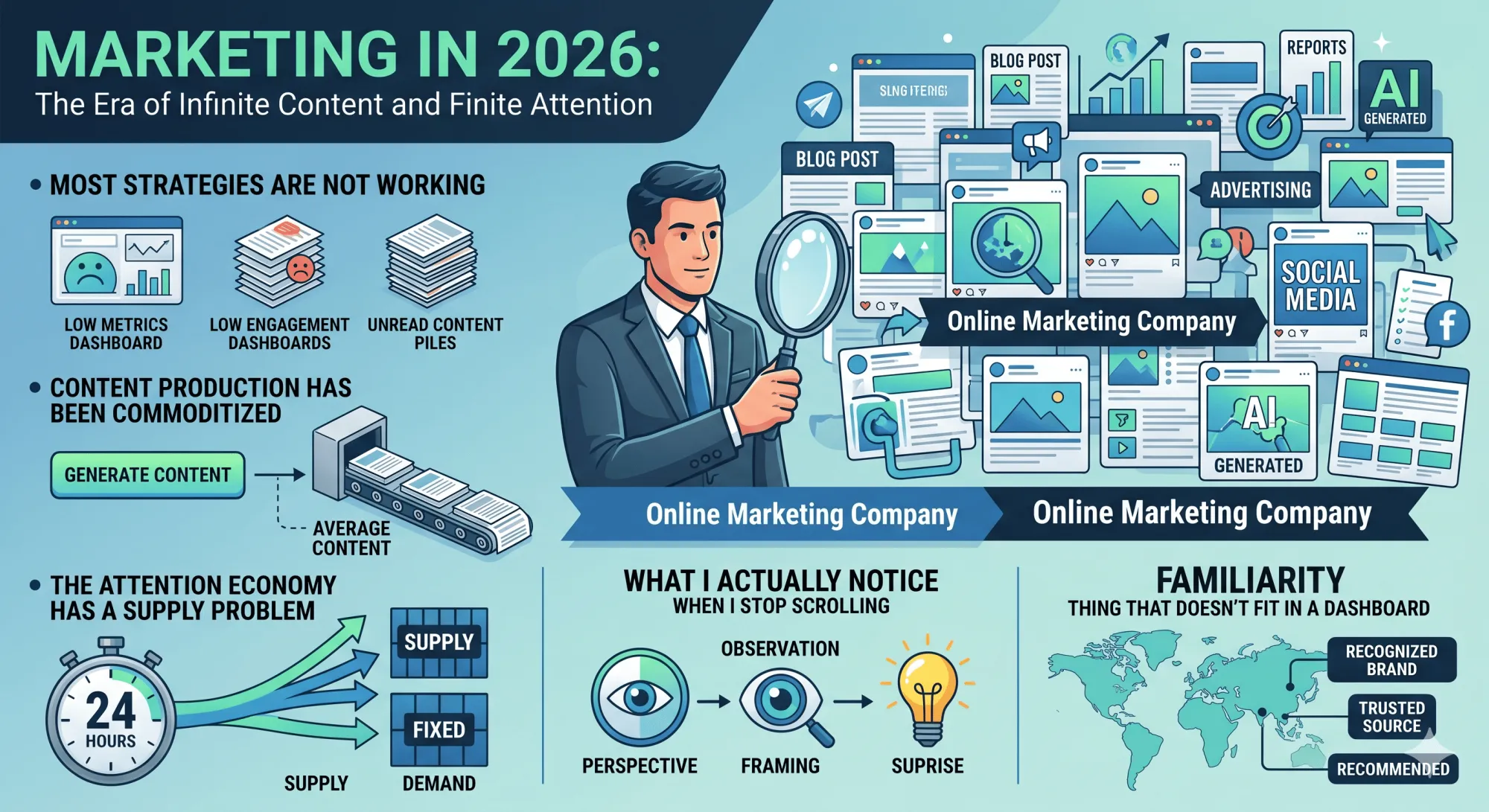 Marketing in 2026: The Era of Infinite Content and Finite Attention