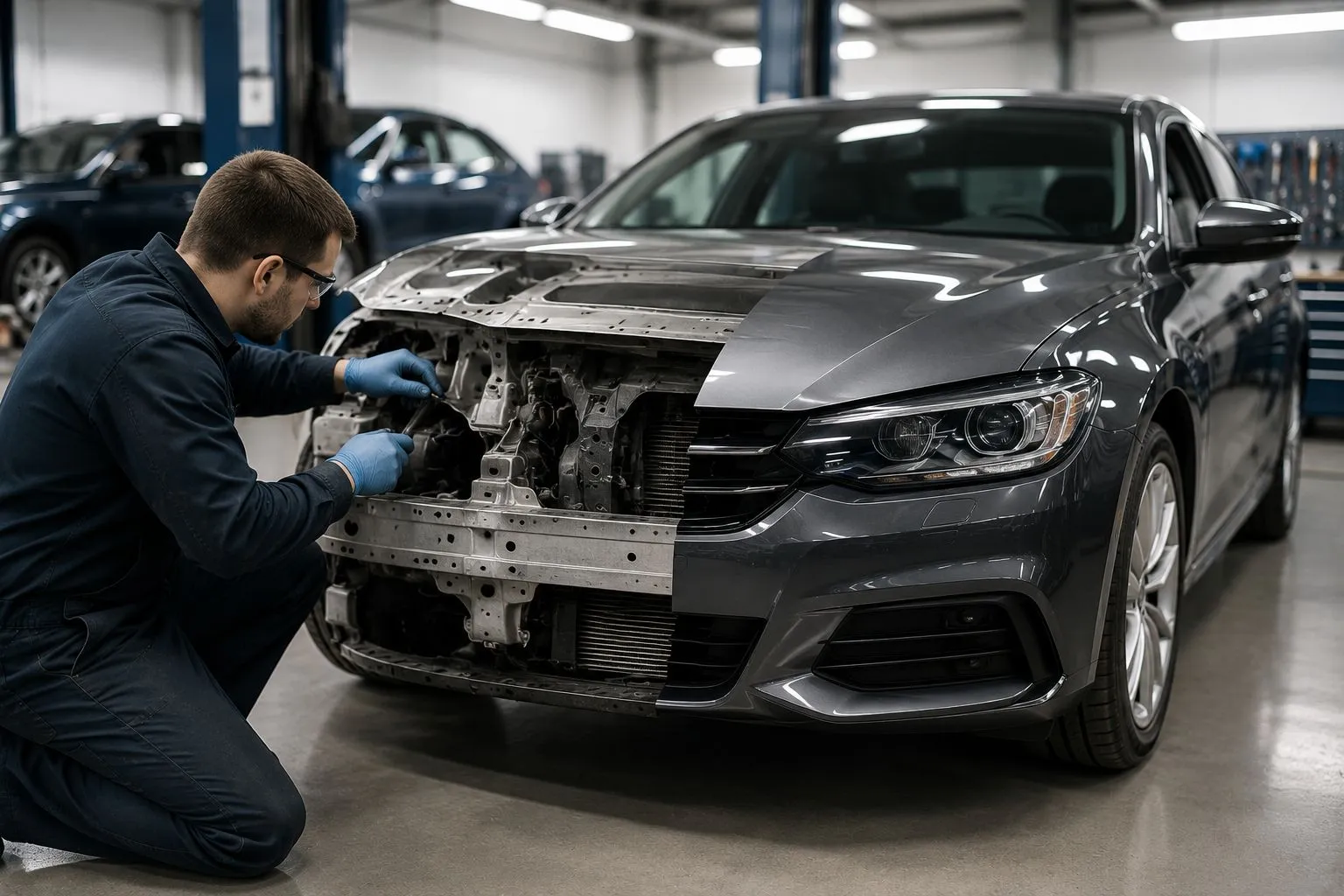 How Professional Auto Body Repair Restores Vehicle Safety Features