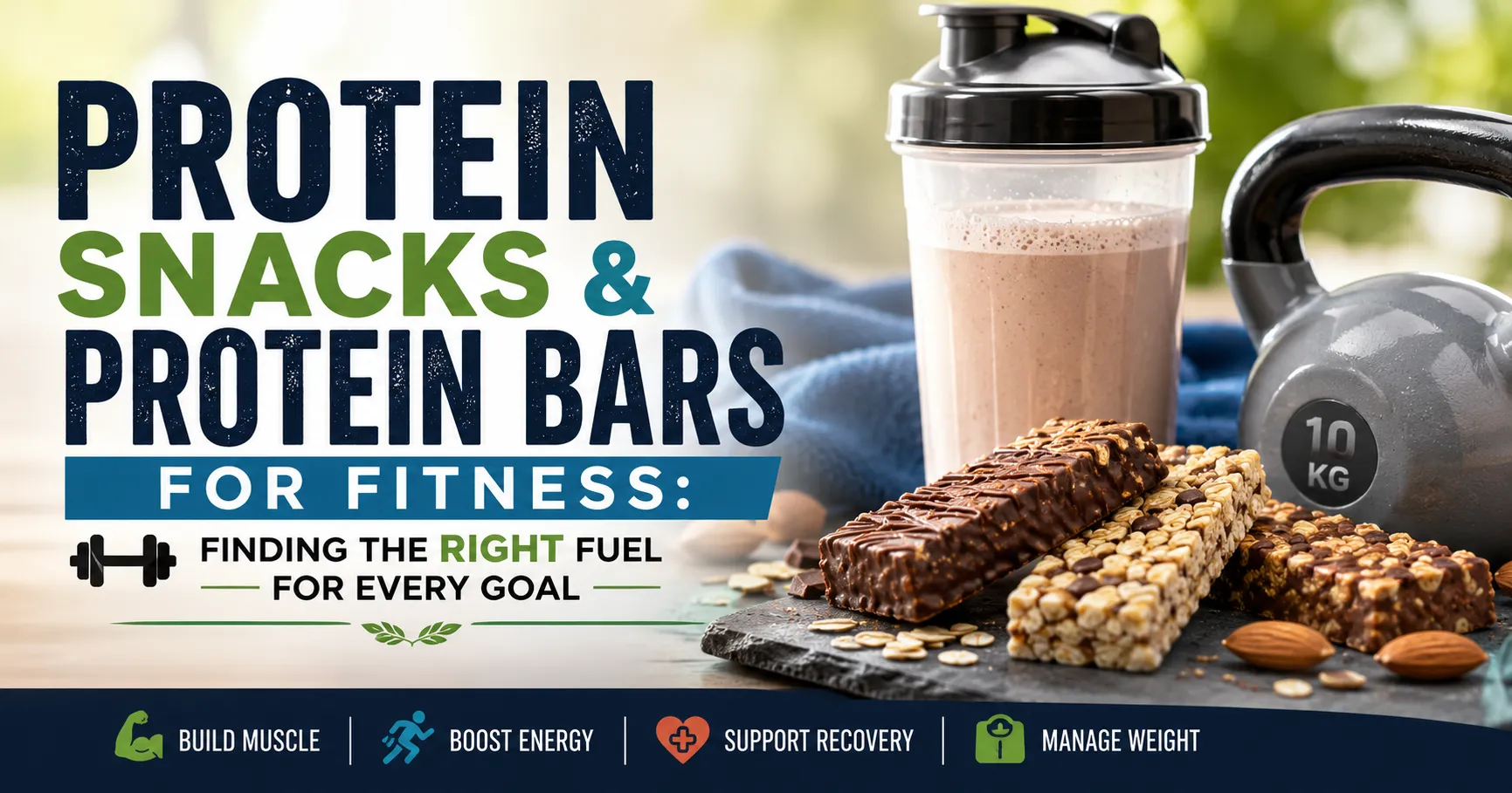 Protein Snacks & Protein Bars for Fitness: Finding the Right Fuel for Every Goal