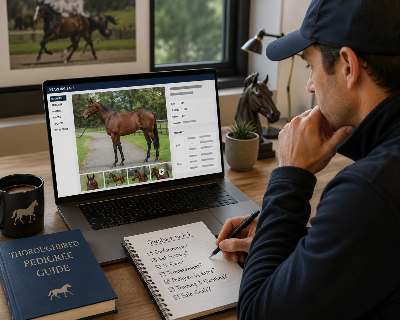 Buying a Thoroughbred Yearling Online Starts With the Right Questions
