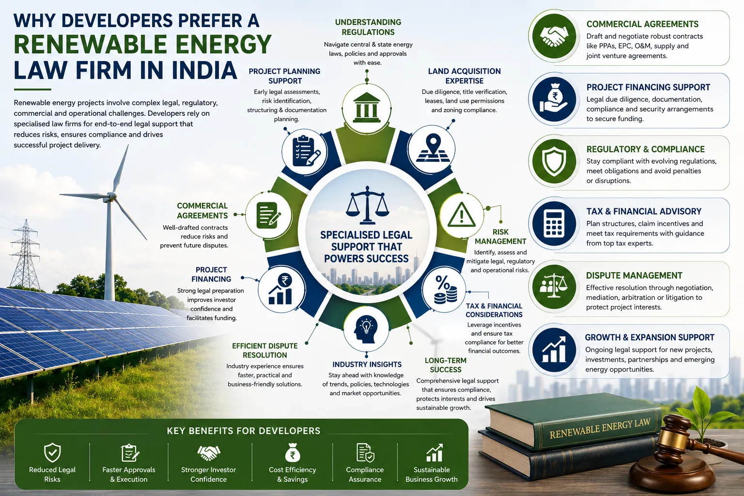 Why Developers Prefer a Renewable Energy Law Firm in India