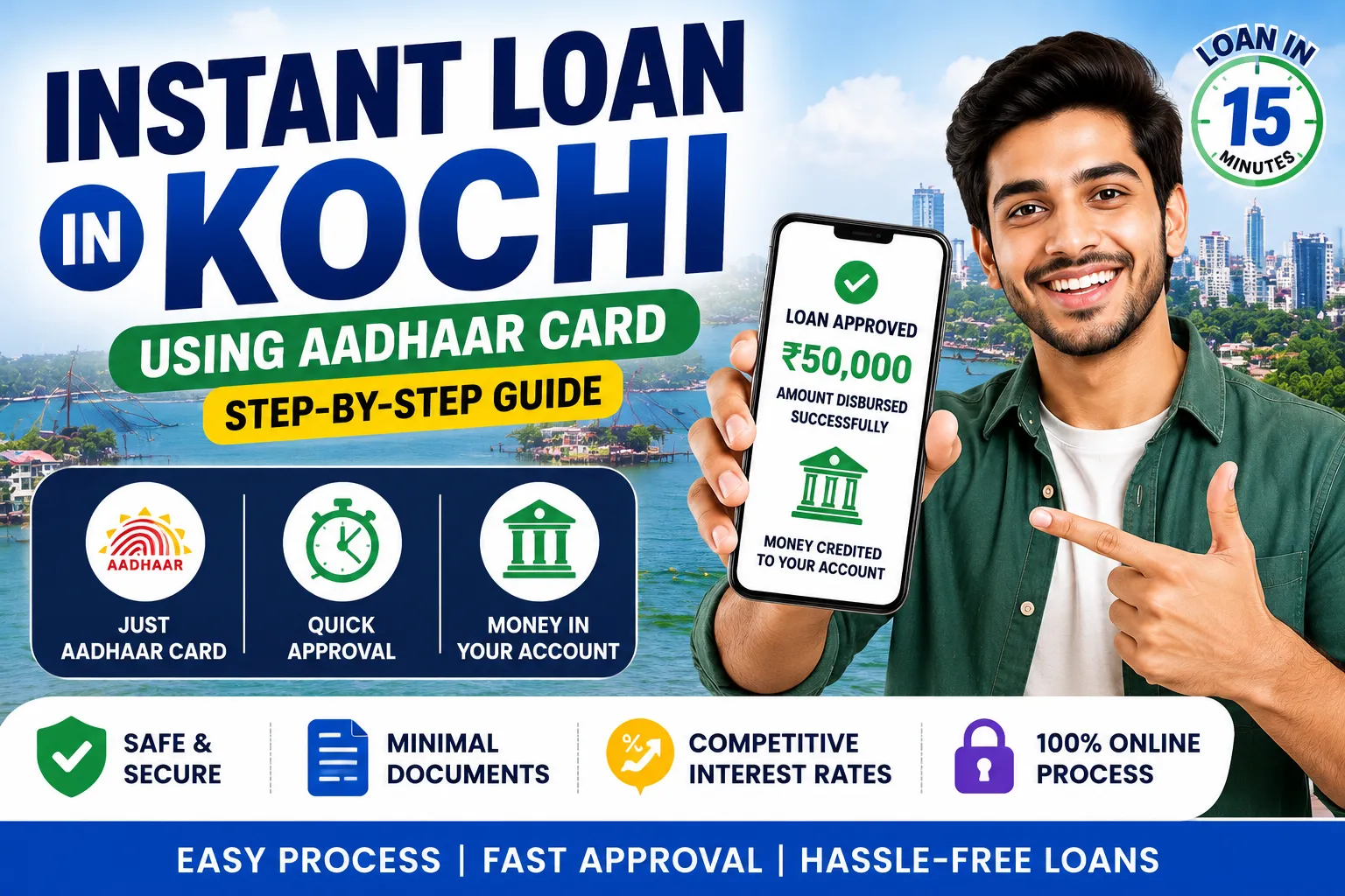 Instant Loan in Kochi Using Aadhaar Card – Step-by-Step Guide