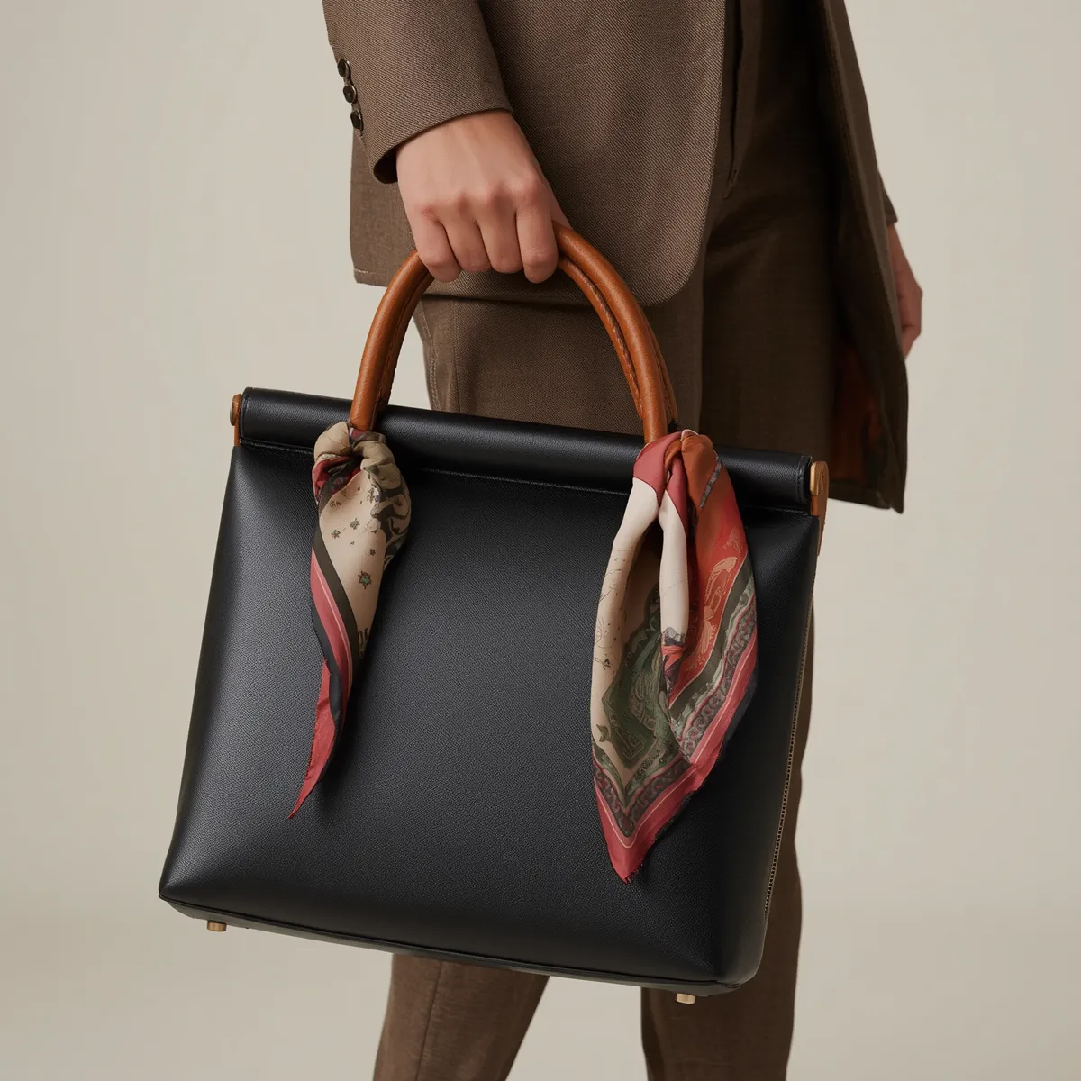 How I Style My Leather Handle for Scarf Bag Across Four Seasons